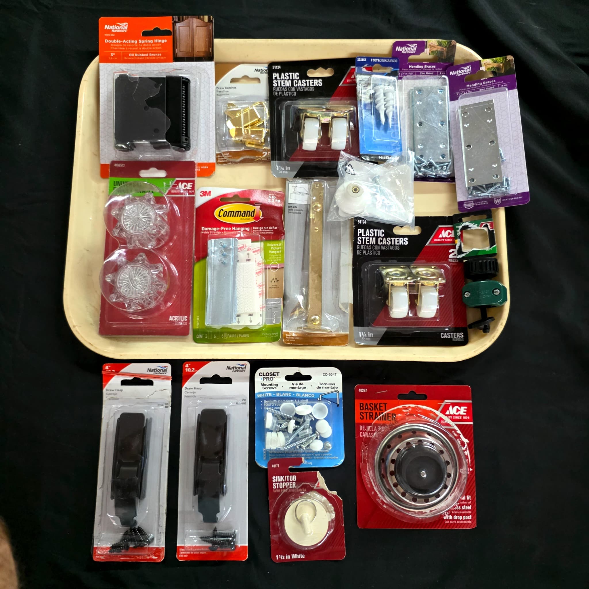 Mixed Lot of Brand New Hardware β Hinges, Casters, Hasps & More