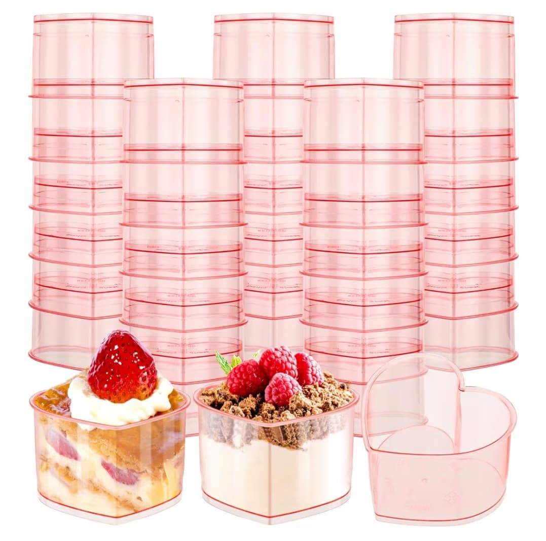 90 pc Heart Dessert Cups 5 oz.