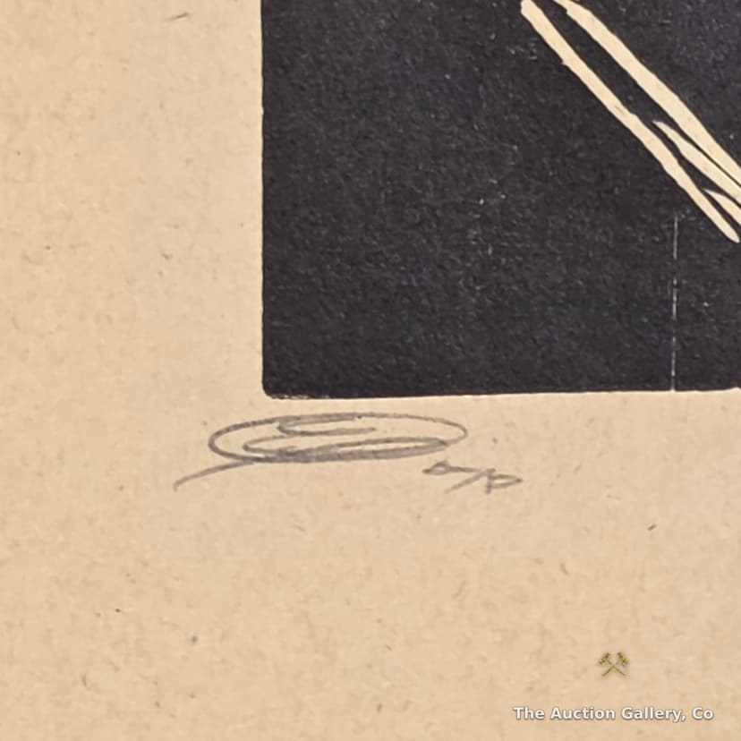 "By Parties Unknown" Relief Print, After Hale Woodruff β Earl M. Washington β photo 3