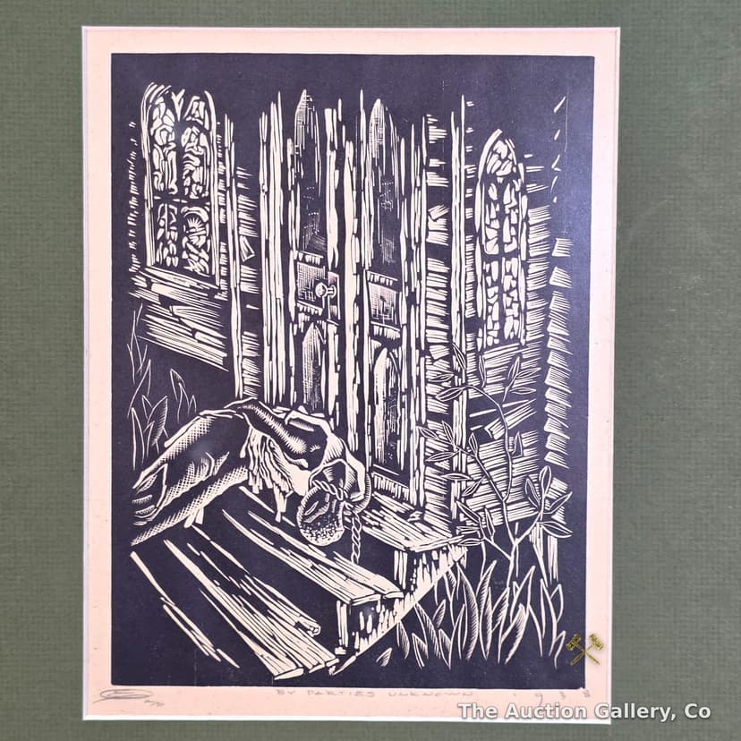 "By Parties Unknown" Relief Print, After Hale Woodruff β Earl M. Washington