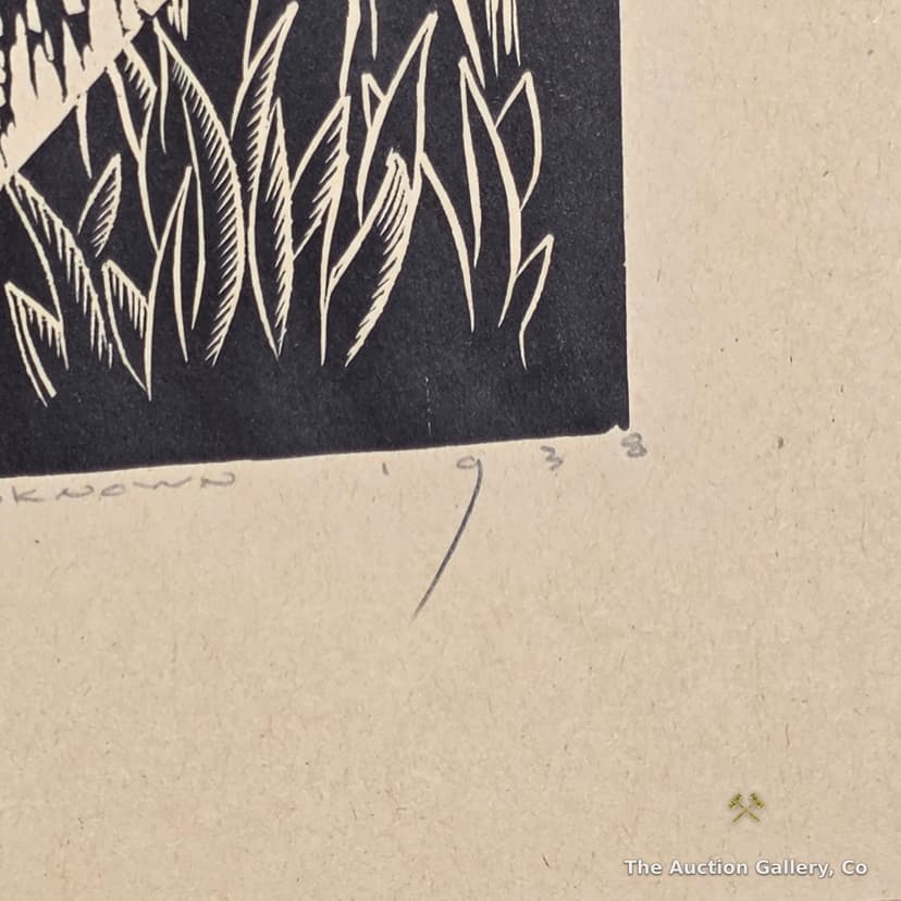 "By Parties Unknown" Relief Print, After Hale Woodruff β Earl M. Washington β photo 5