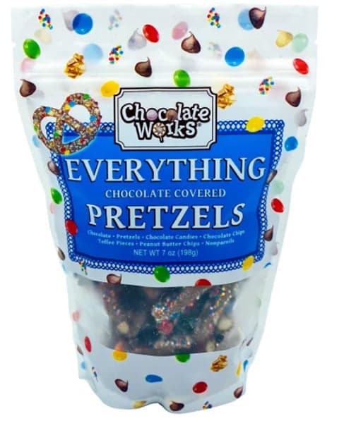 Chocolate Works Everything Chocolate Covered Pretzels 7oz.
