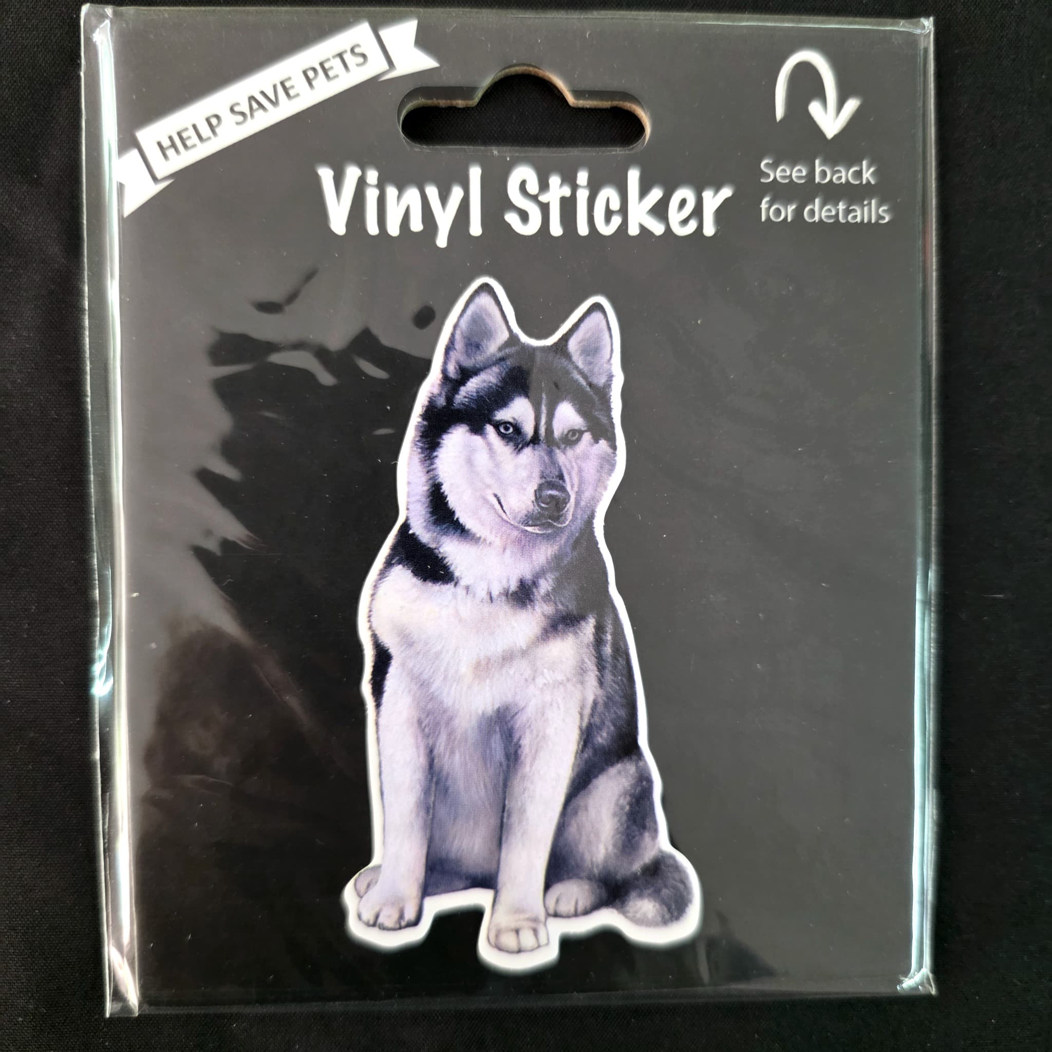 Siberian Husky Vinyl Sticker, Brand New