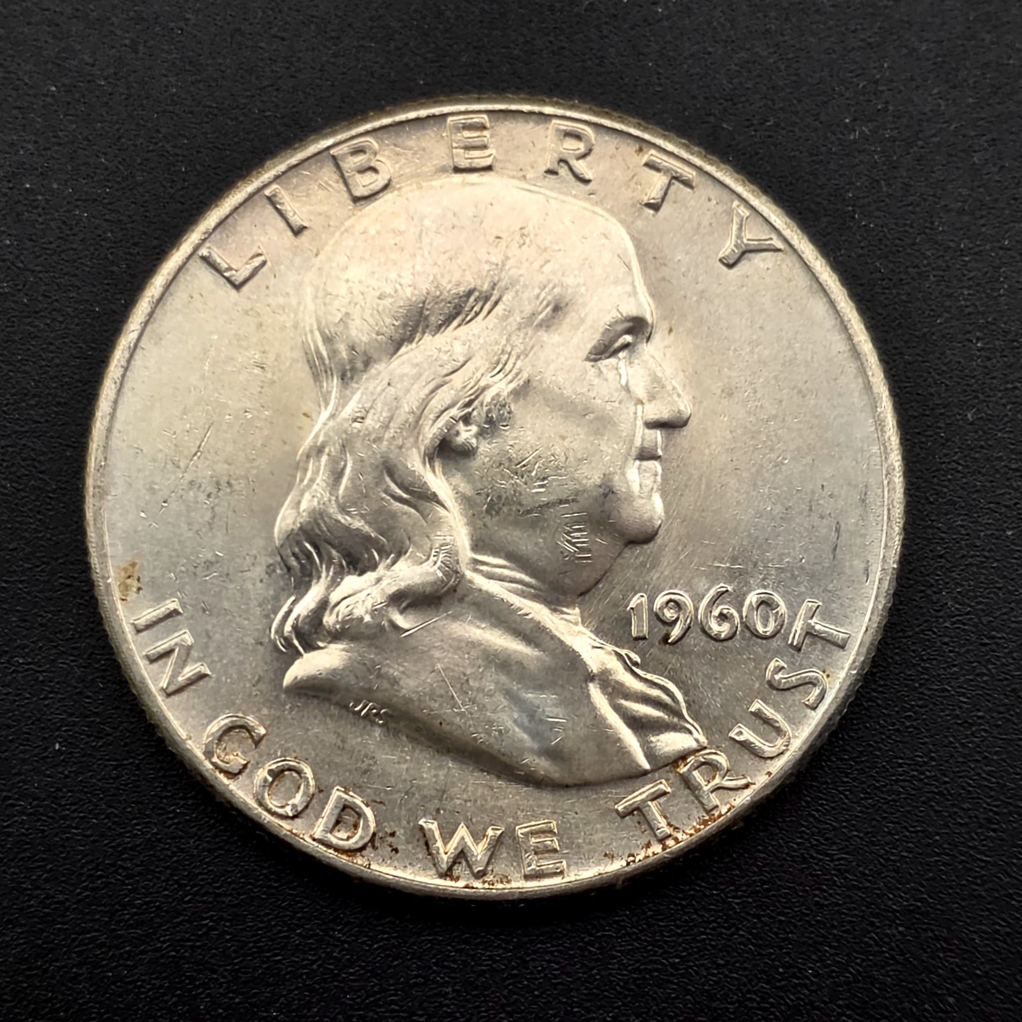 1960 Franklin Half Dollar, 90% Silver