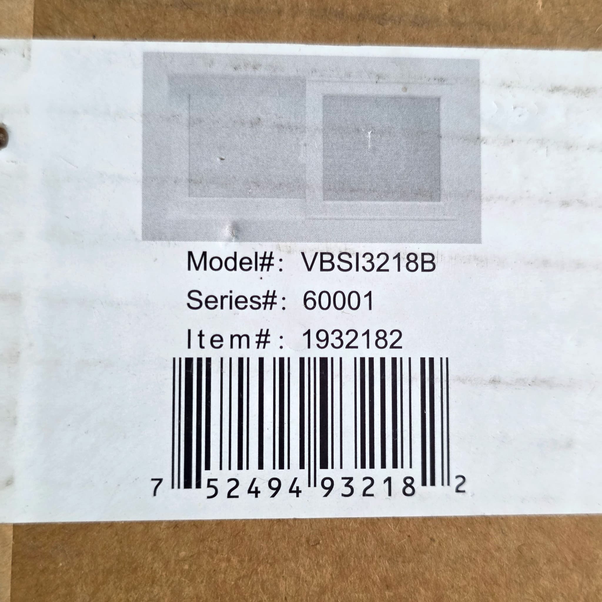 Tafco Window 32x18 Vinyl Sliding Basement Window, New