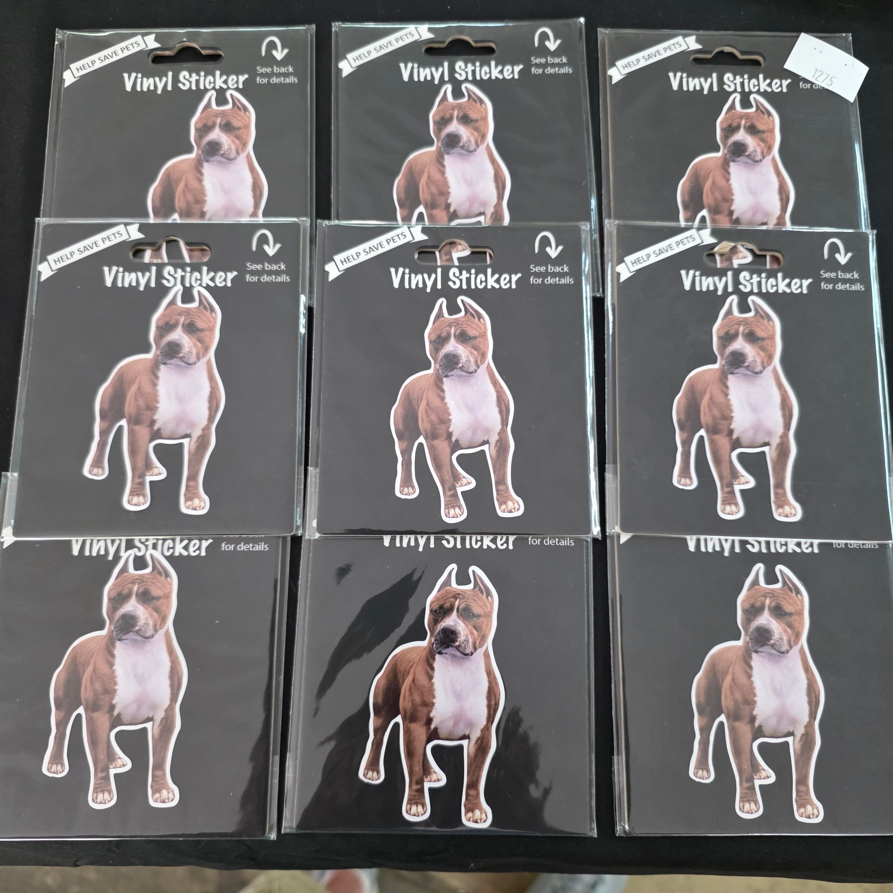 Pit Bull Vinyl Sticker, Set of 9 โ Brand New