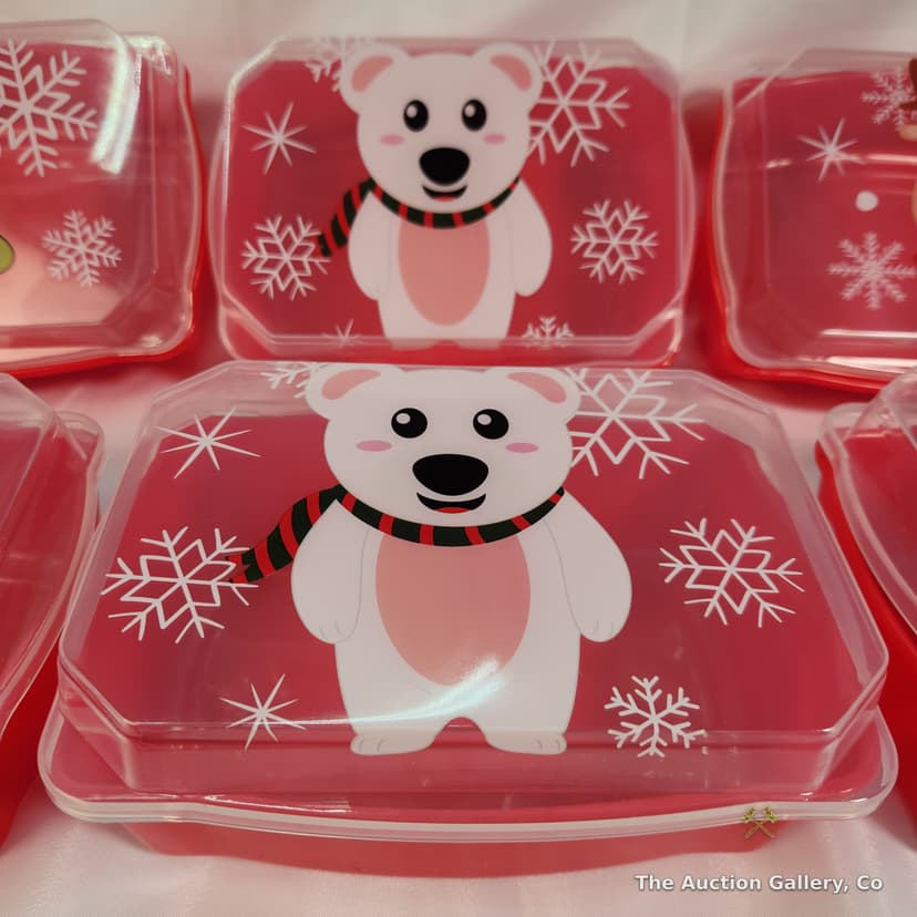 Christmas Character Plastic Containers with Lids, Set of 6 β photo 3