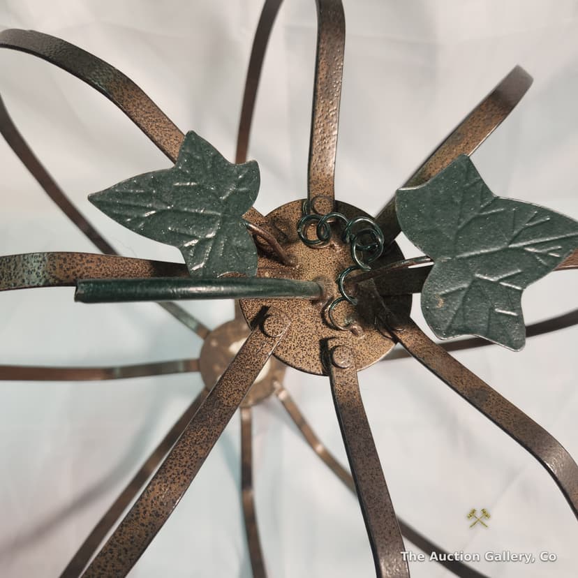 Metal Pumpkin Sculpture, Fall Decor, approx. 12" Tall โ photo 3