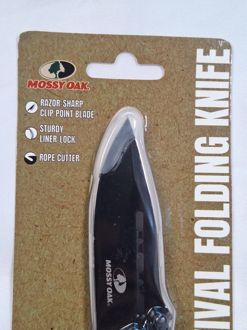 Mossy Oak Ergonomic Survival Folding Knife, New in Package β photo 2