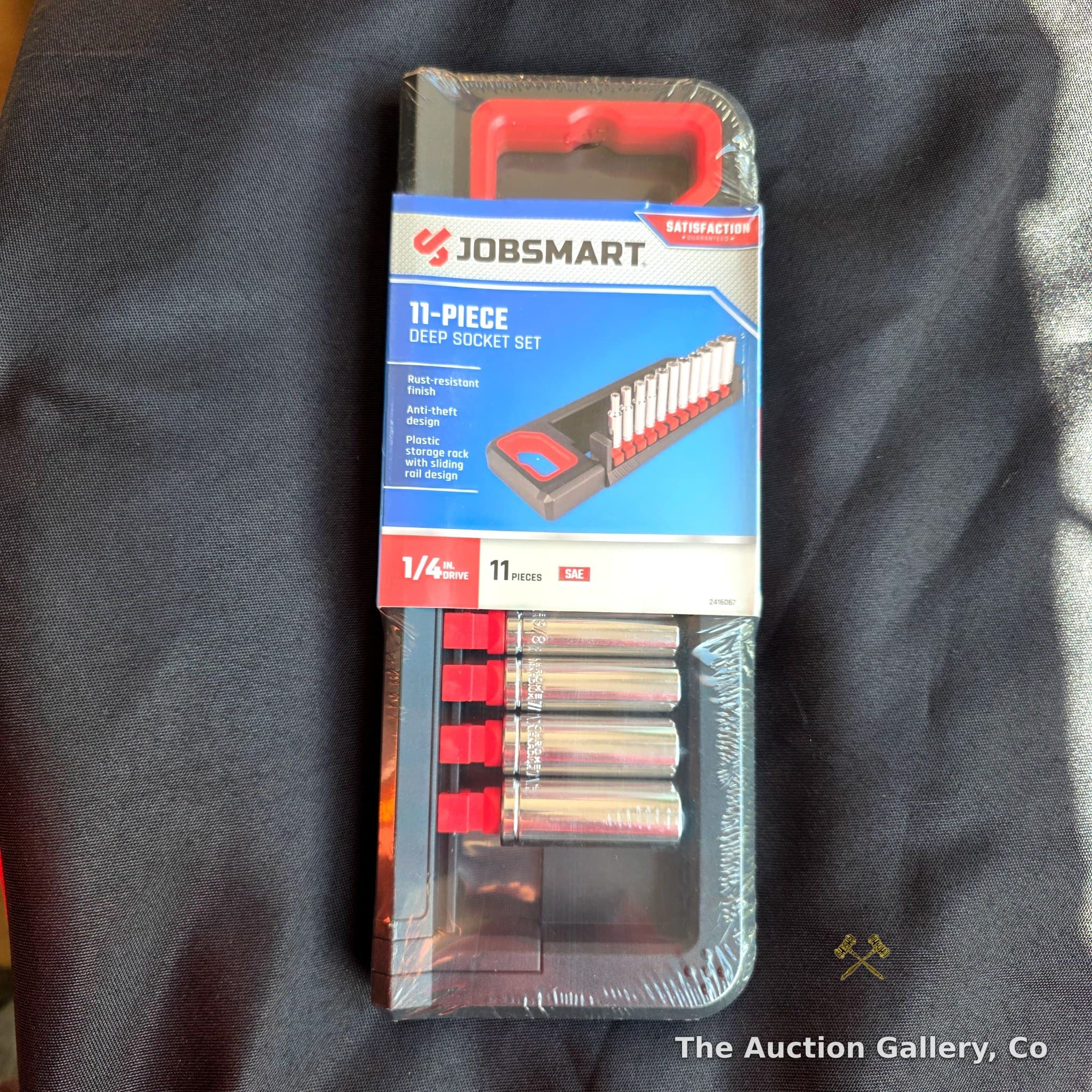 JobSmart 11-Piece Deep Socket Set, 1/4" Drive SAE, New