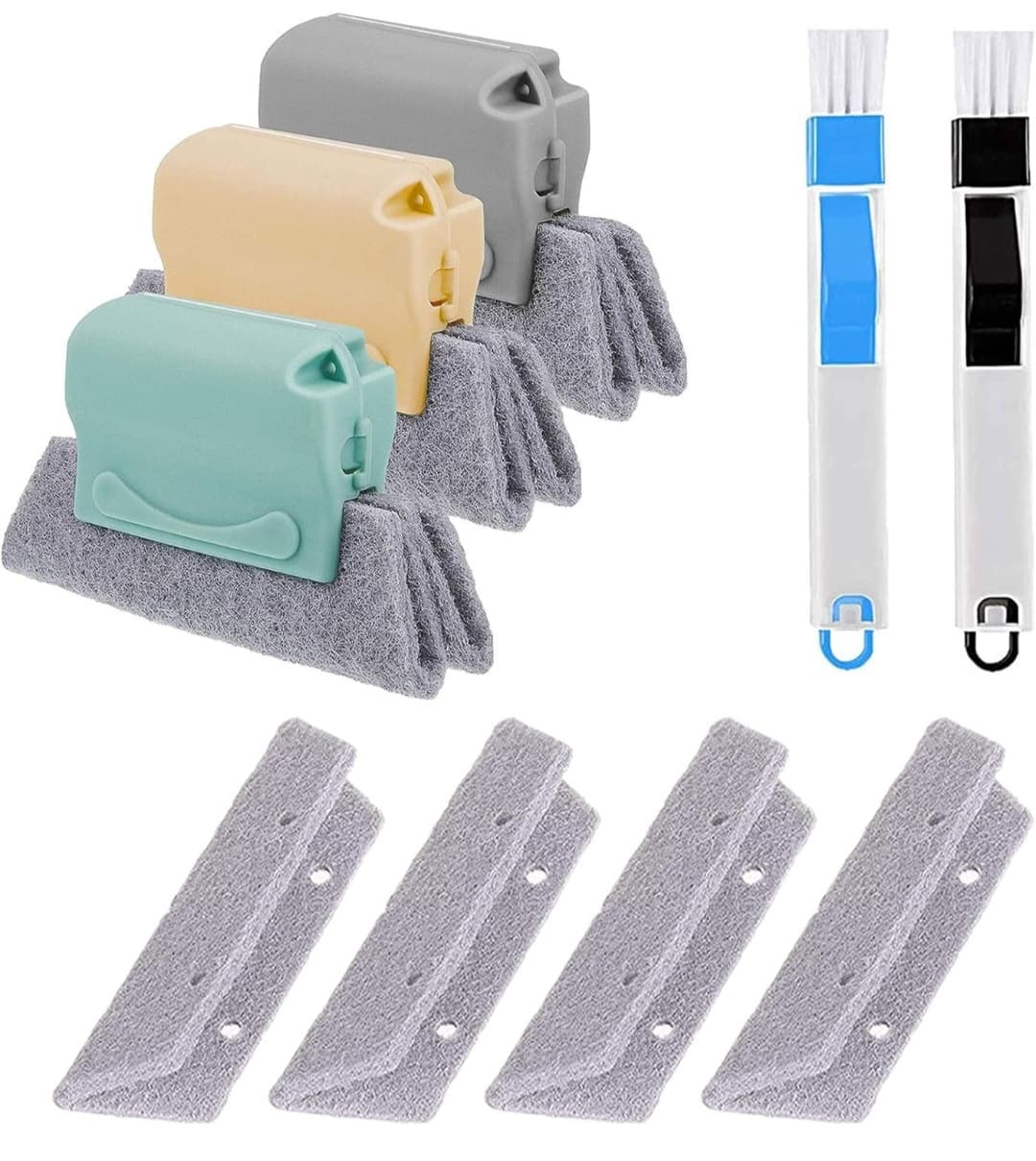 Magic Window Track Cleaner, Window Groove Cleaning Brush Tools Set