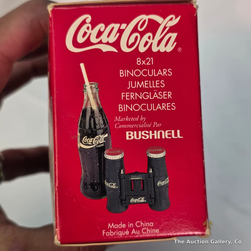 Coca-Cola Bushnell 8x21 Binoculars, Vintage with Case β photo 5