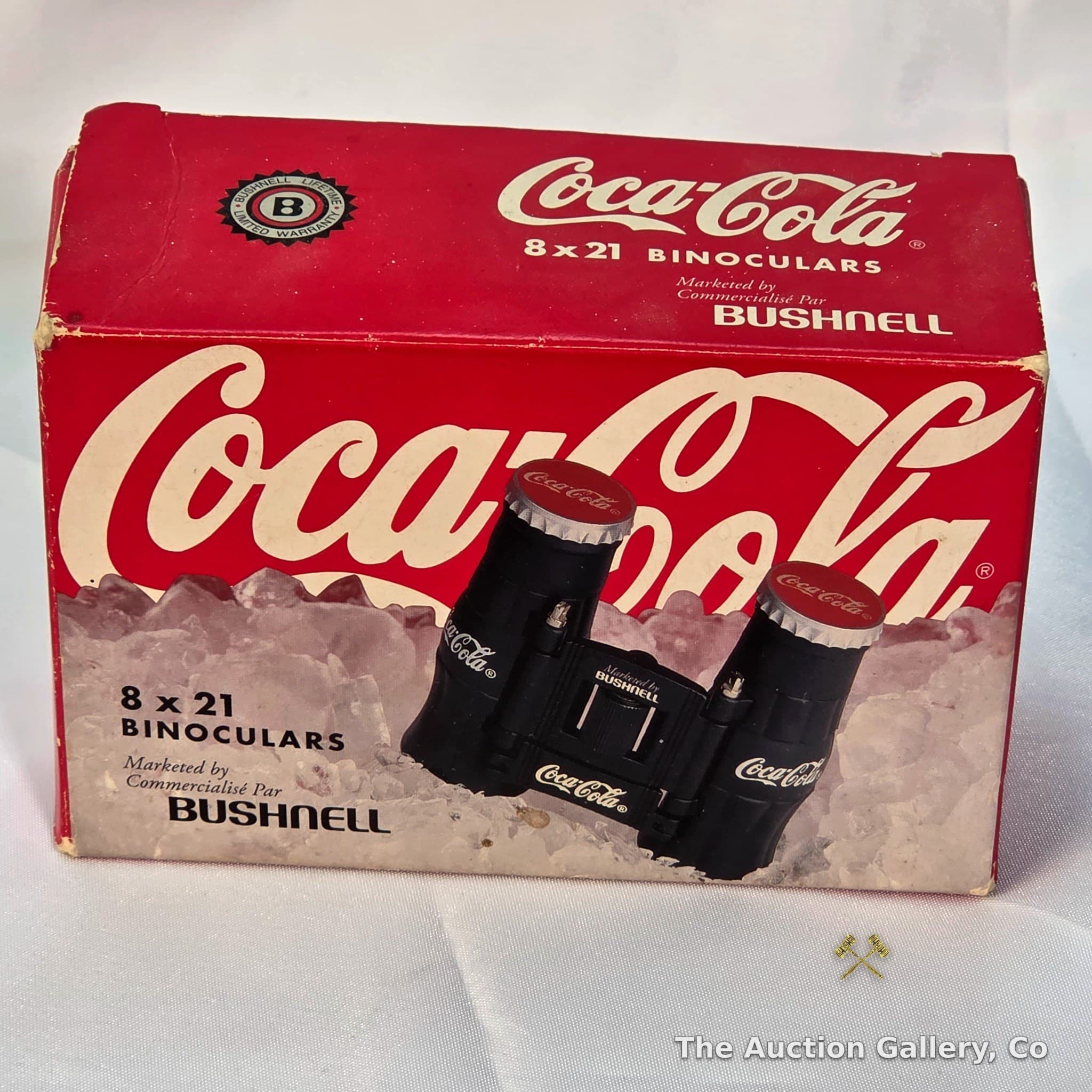 Coca-Cola Bushnell 8x21 Binoculars, Vintage with Case