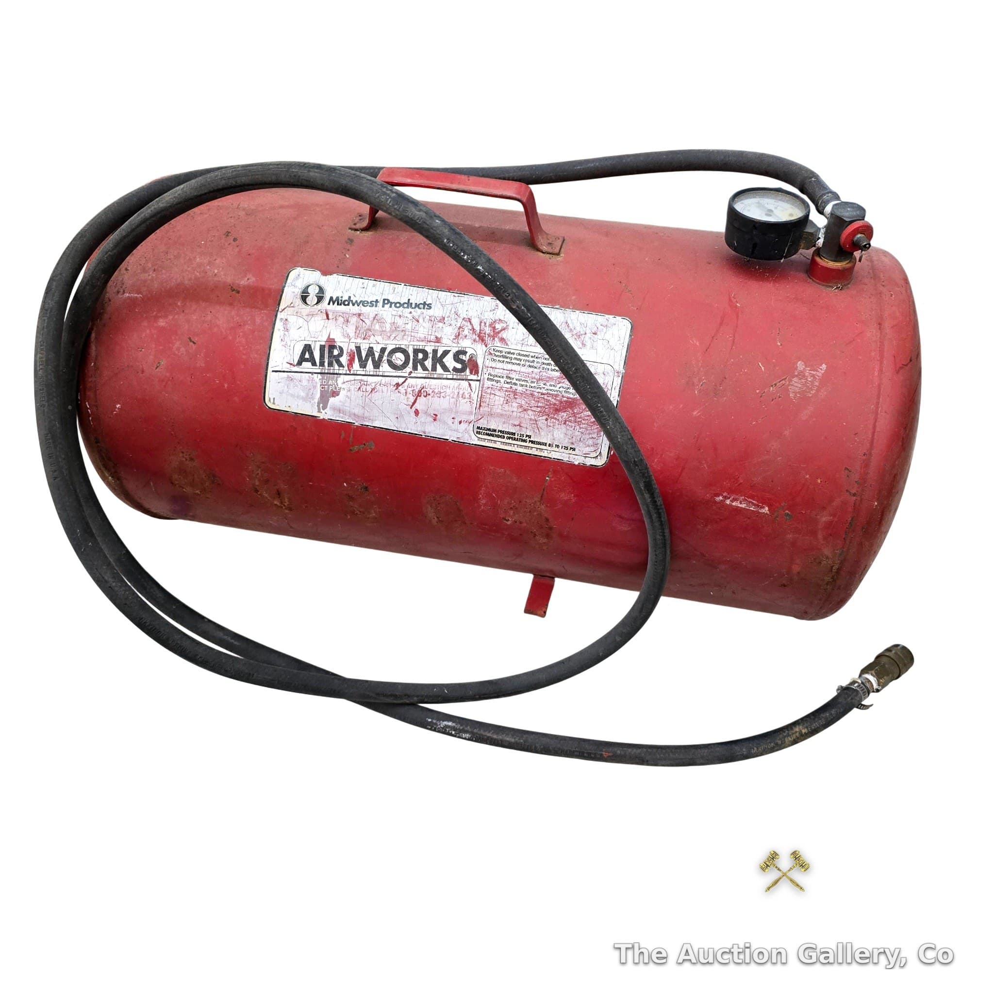 Midwest Products Air Works Portable Air Tank, 10-Gallon