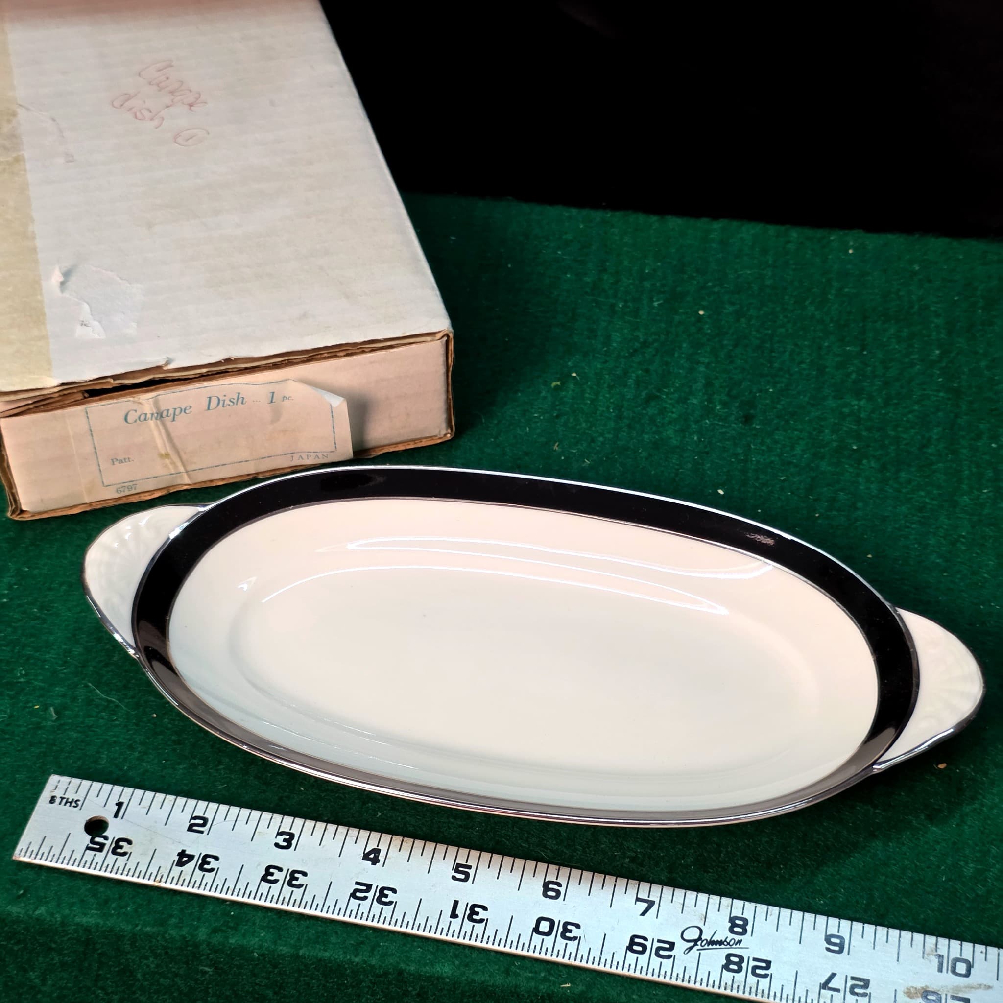 Carico Fine China Mystique Canape Dish, Original Box