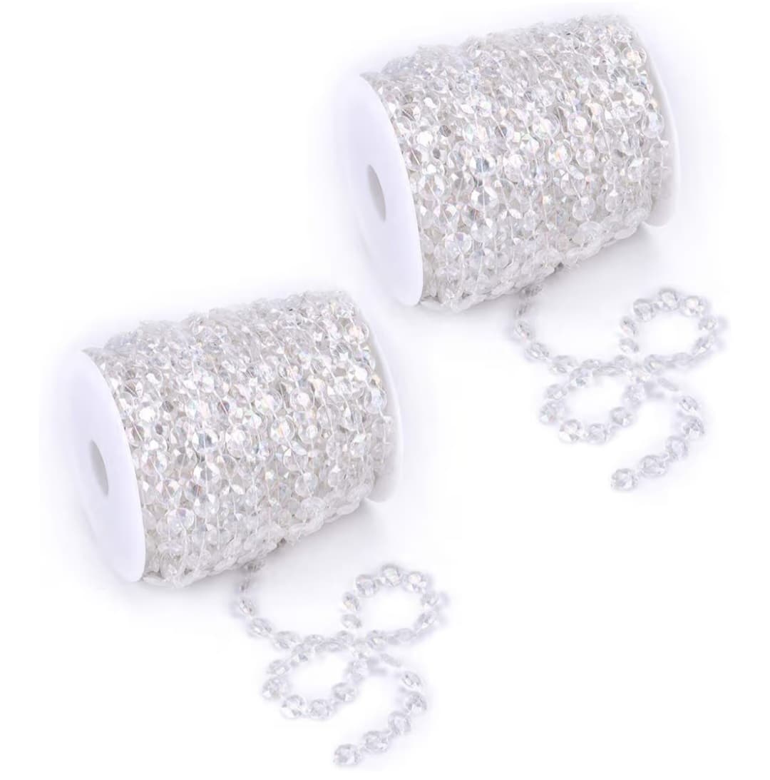 200ft Crystal Beads - Iridescent