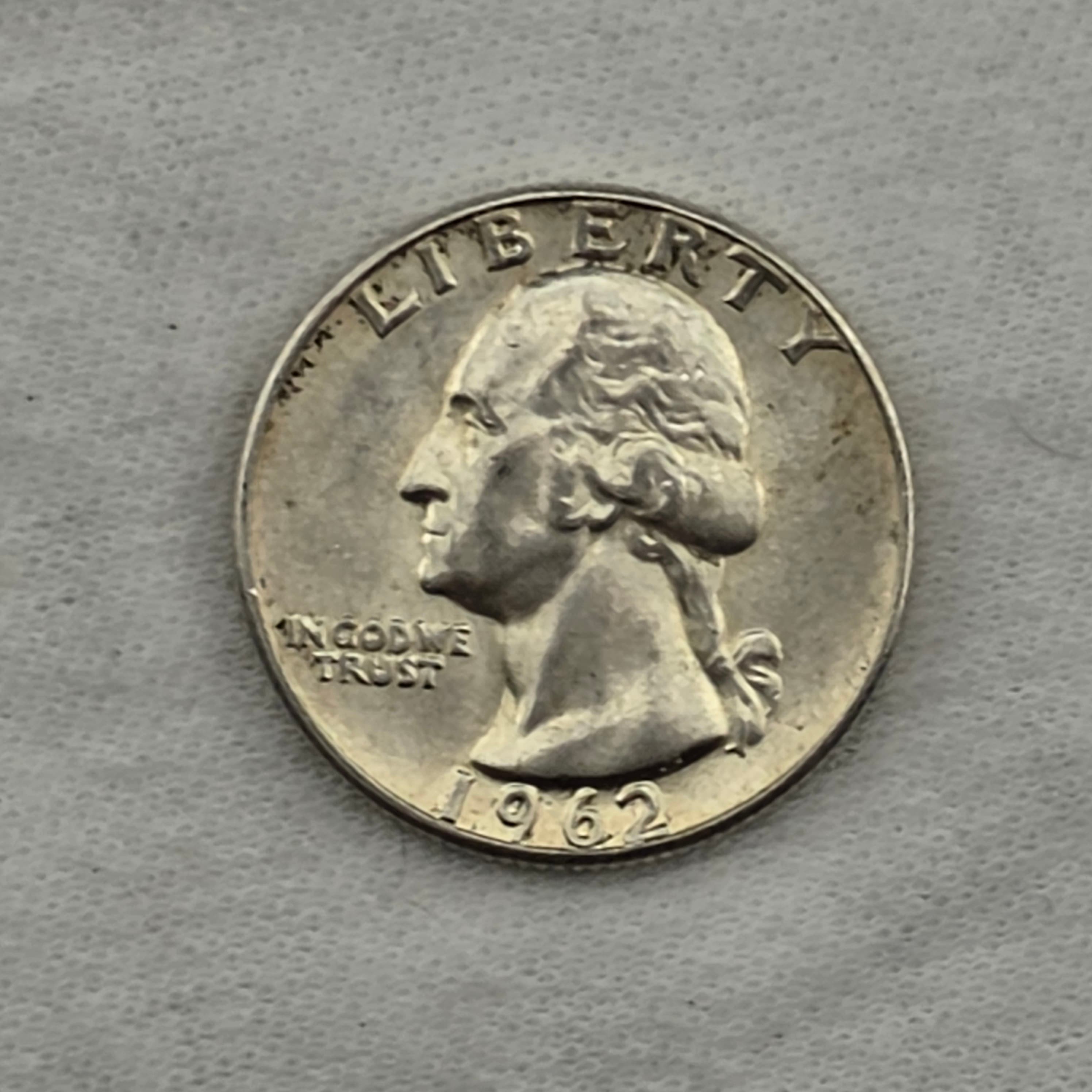 1962 Washington Quarter, 90% Silver