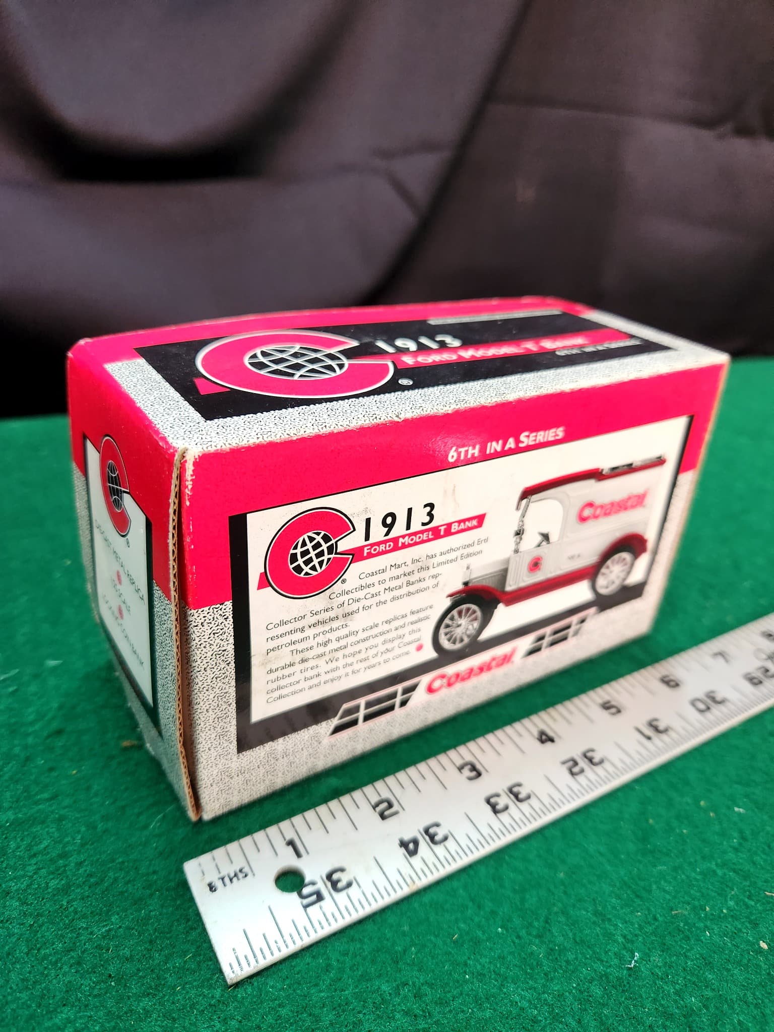Ertl Coastal 1913 Ford Model T Die-Cast Bank, 6th in Series