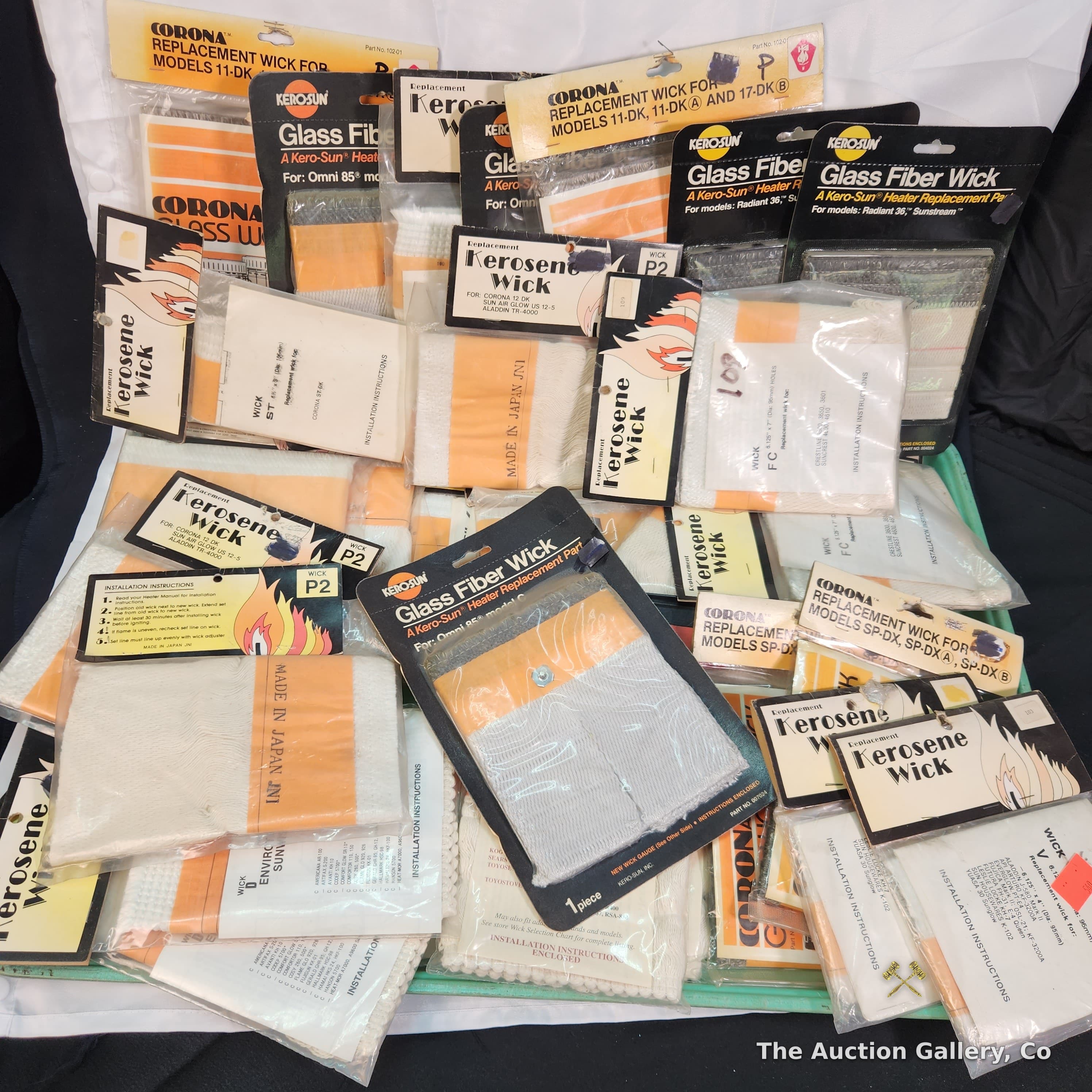 Large Lot of Kerosene Heater Replacement Wicks, New in Packaging
