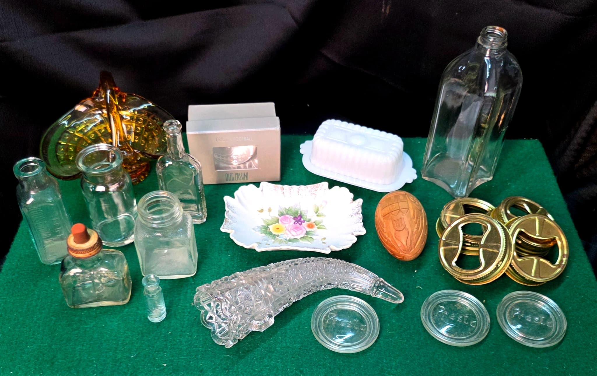 Mixed Vintage Glass & Household Lot, 20 Pieces
