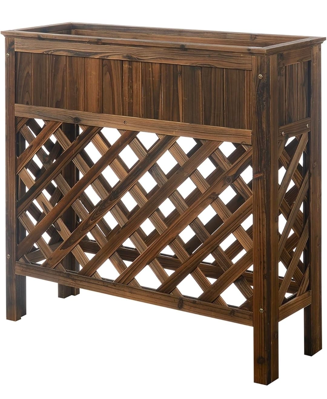 Weathered Cedar Raised Patio Planter