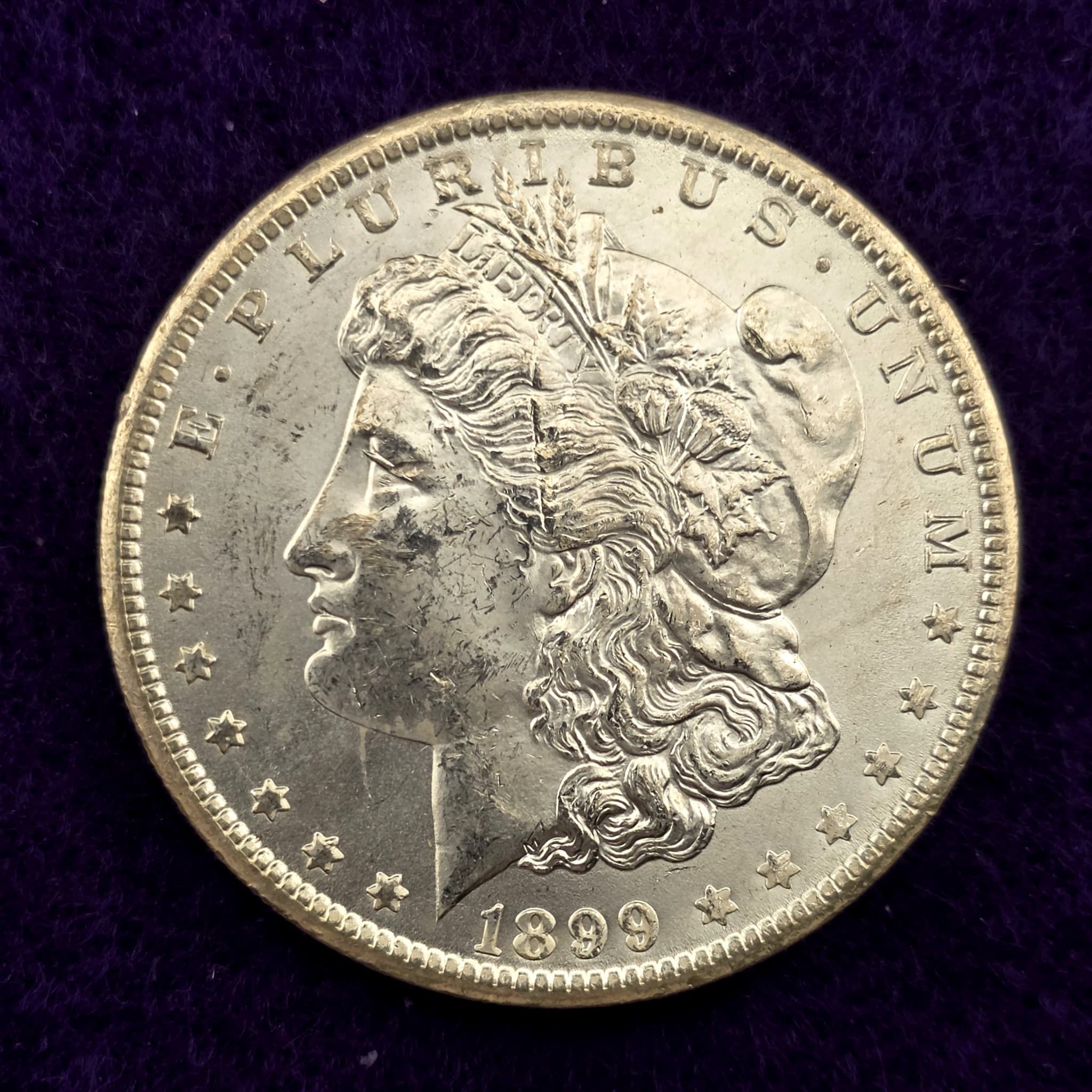 1899-O Morgan Silver Dollar, 90% Silver