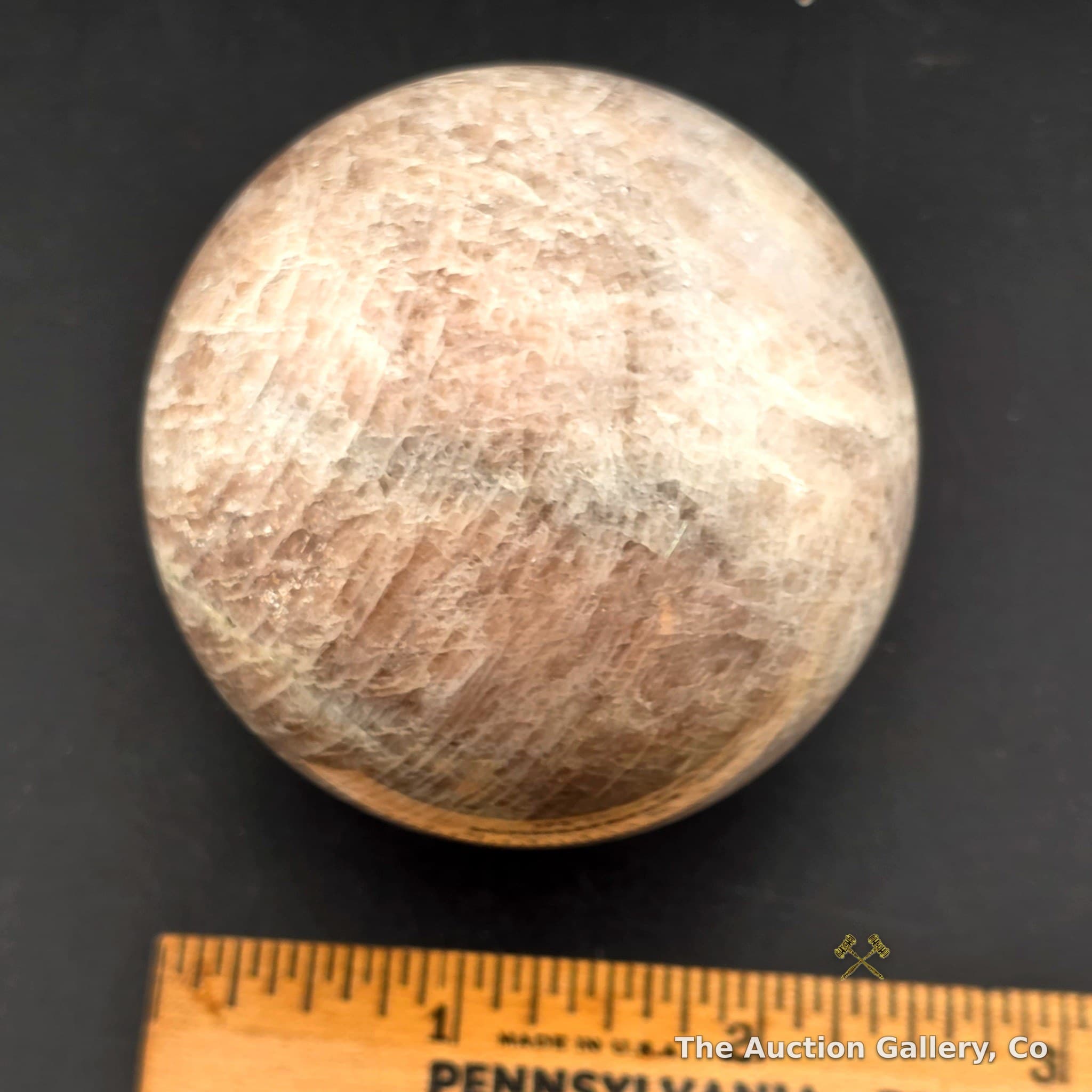 Polished Feldspar-Style Mineral Sphere, Approx. 2.25"โ2.5"