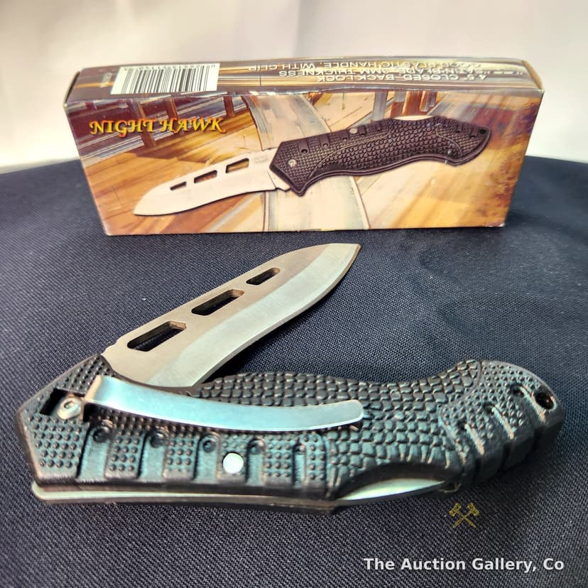 Frost Cutlery Night Hawk Folding Pocket Knife, 4.5" Closed