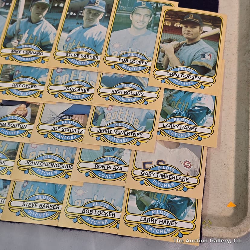 1969 Seattle Pilots Baseball Card Lot, Renata Galasso โ photo 4