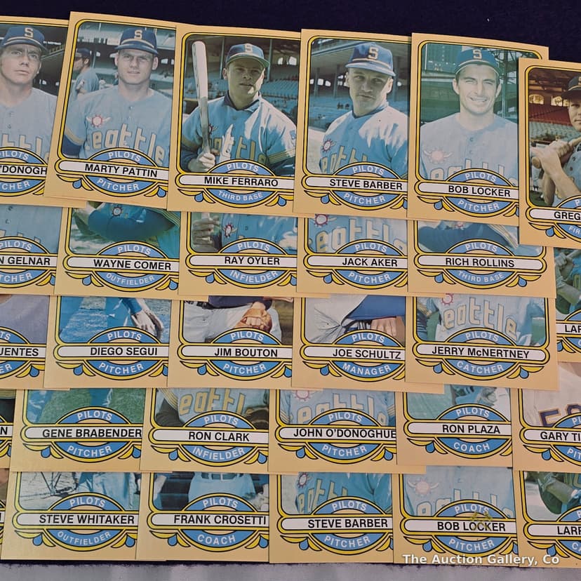 1969 Seattle Pilots Baseball Card Lot, Renata Galasso โ photo 3