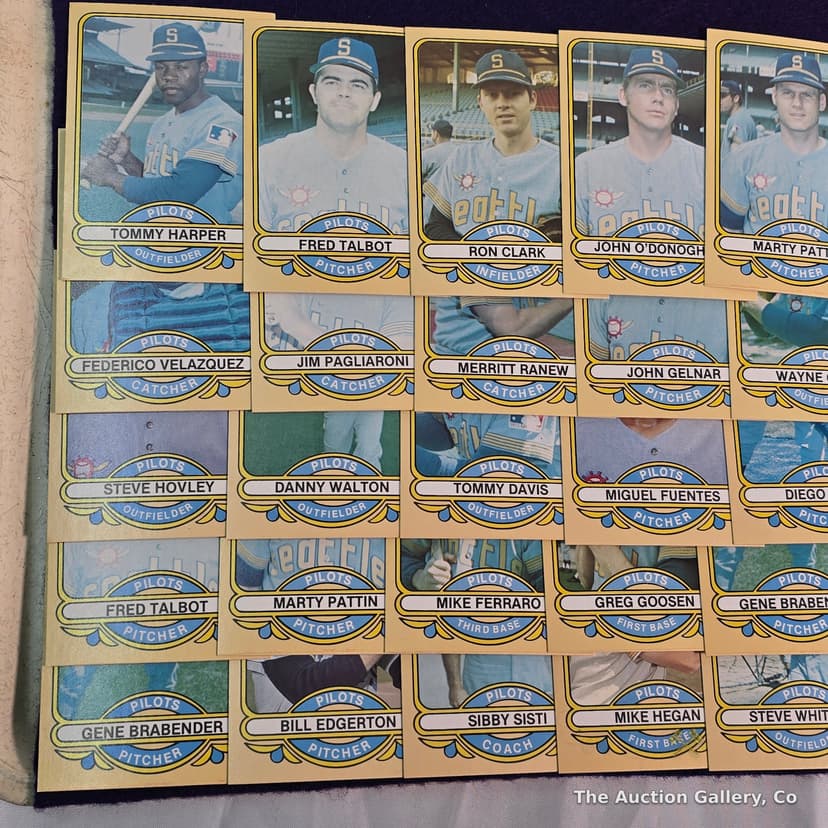 1969 Seattle Pilots Baseball Card Lot, Renata Galasso โ photo 2