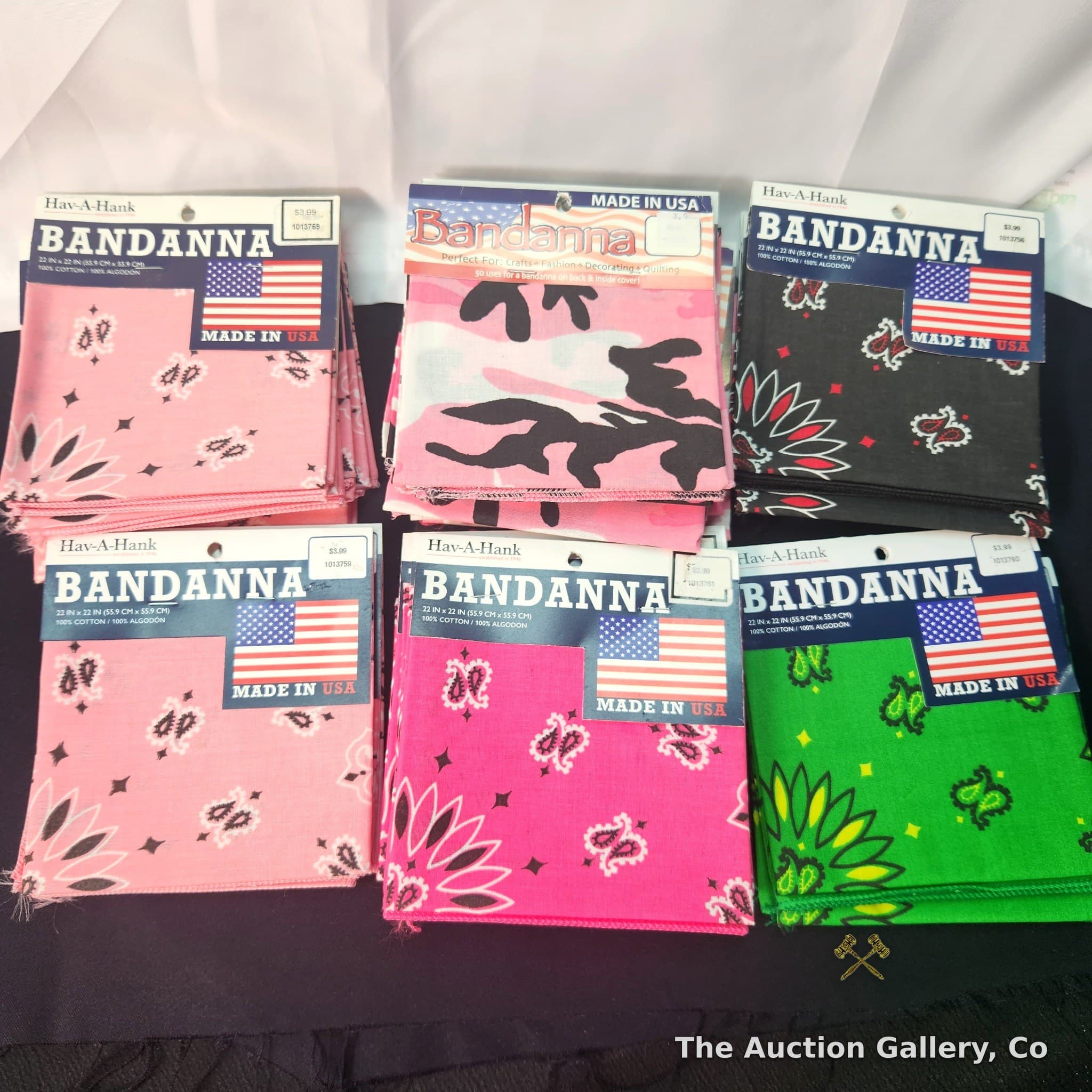 Hav-A-Hank Bandannas, Lot of 23, Mixed Colors