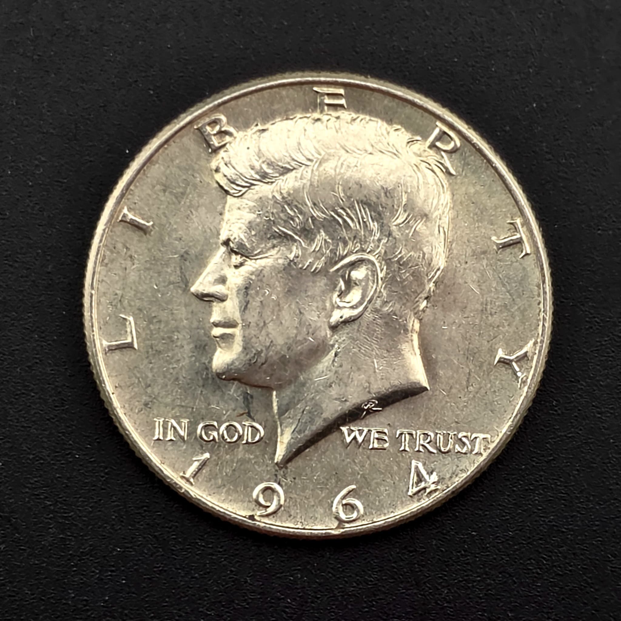 1964 Kennedy Half Dollar, 90% Silver