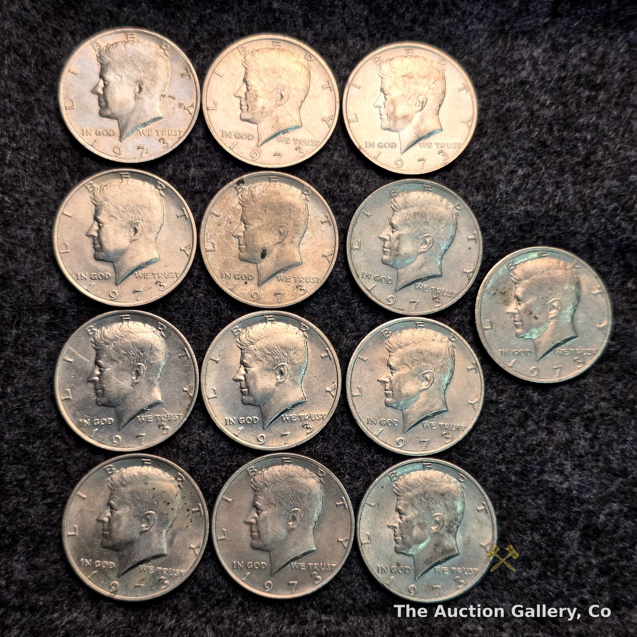 1973 Kennedy Half Dollar Lot of 13