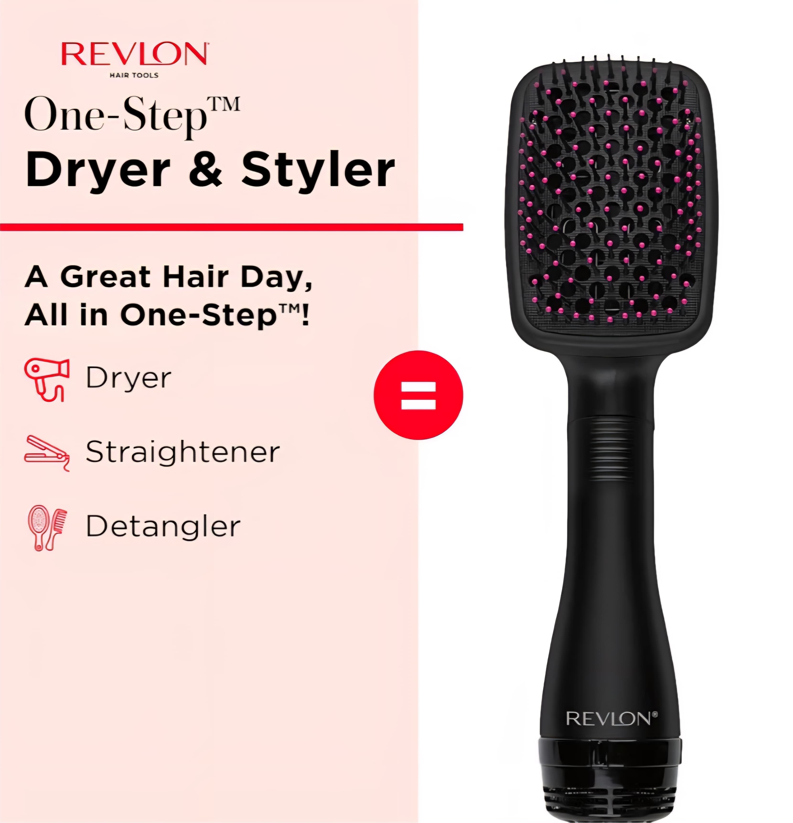 REVLON One-Step Hair Dryer and Styler, All-in-One Hair Brush, Straightener, Dryer