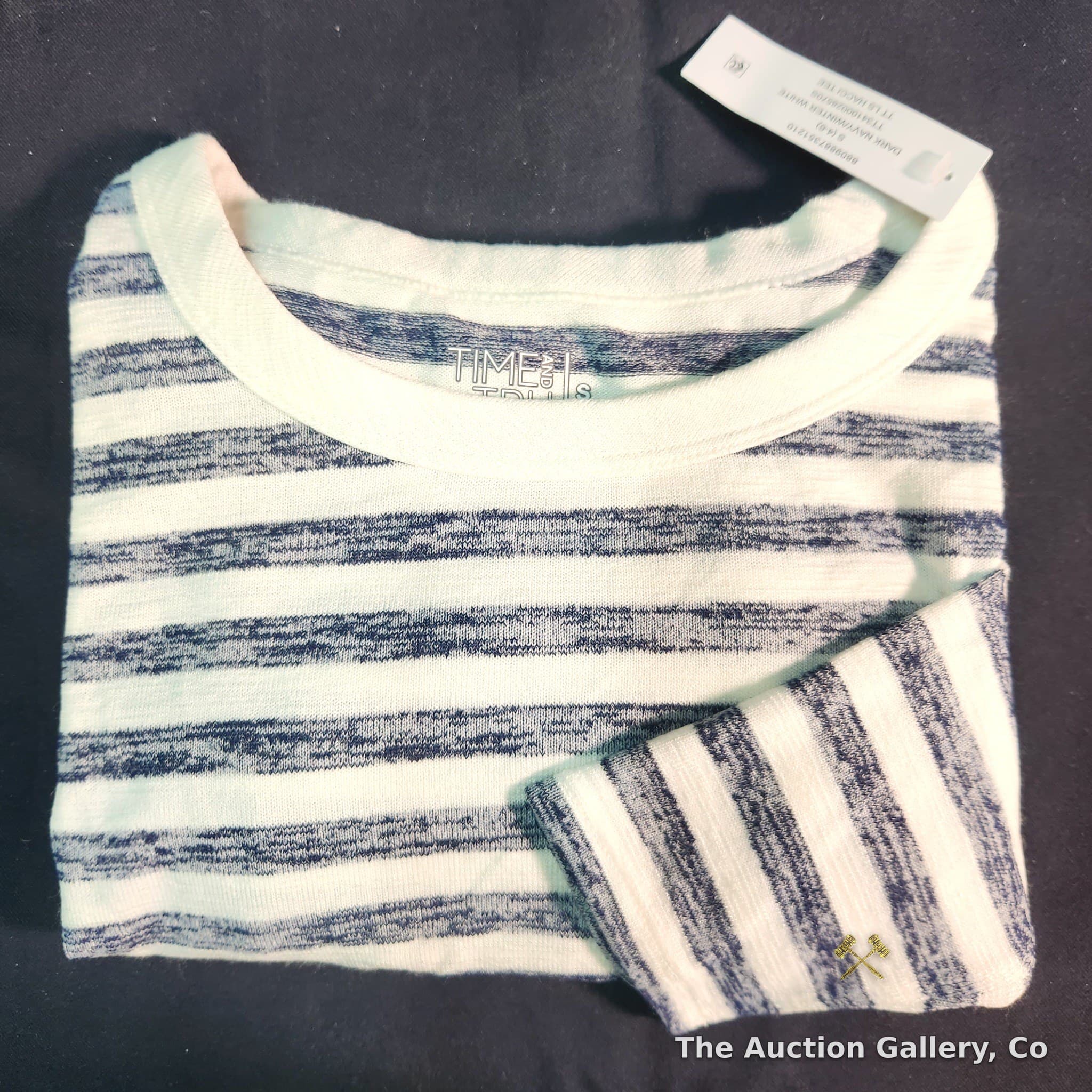 Time and Tru Striped Long-Sleeve Top, Size Small, NWT