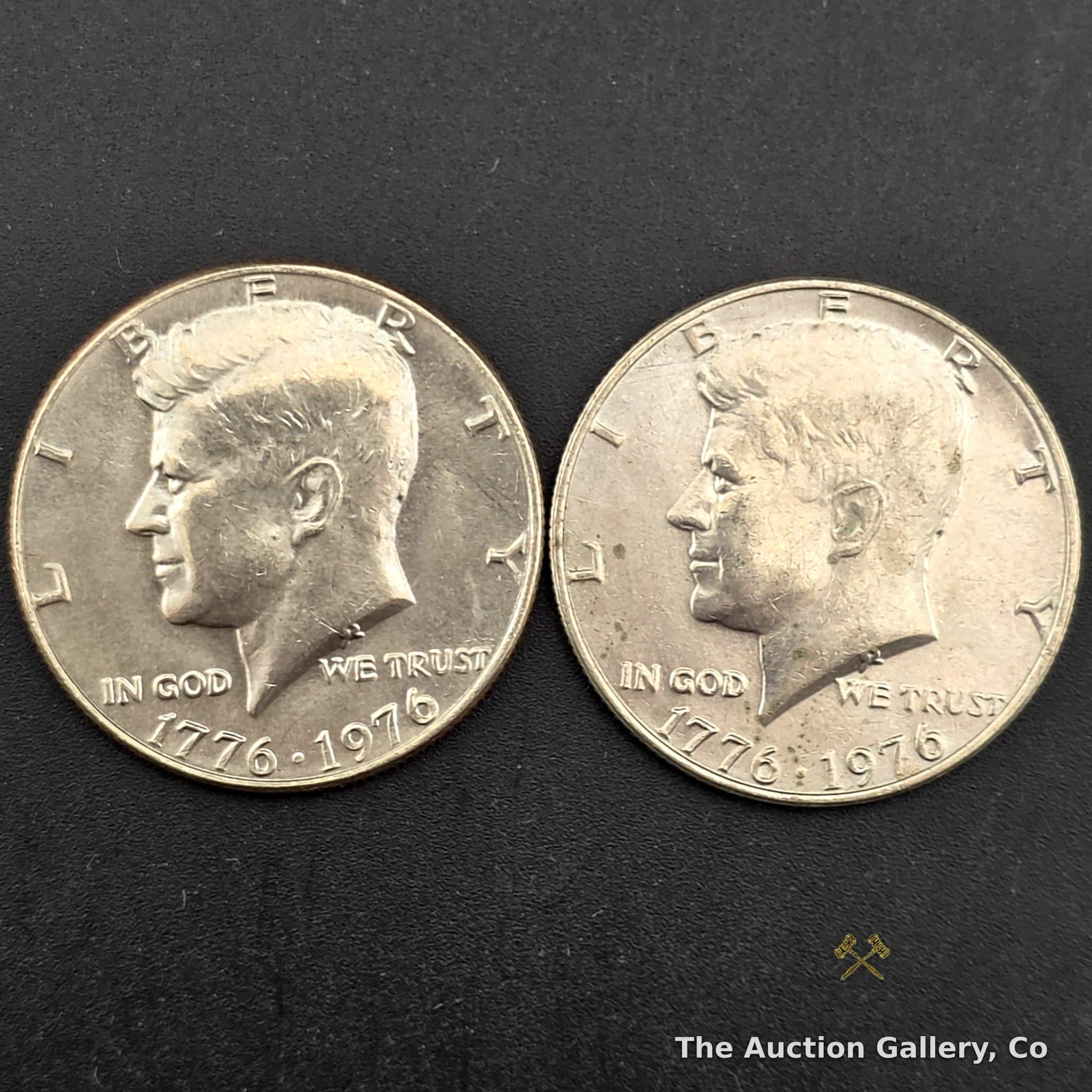 1776-1976 Kennedy Bicentennial Half Dollar, Pair of 2