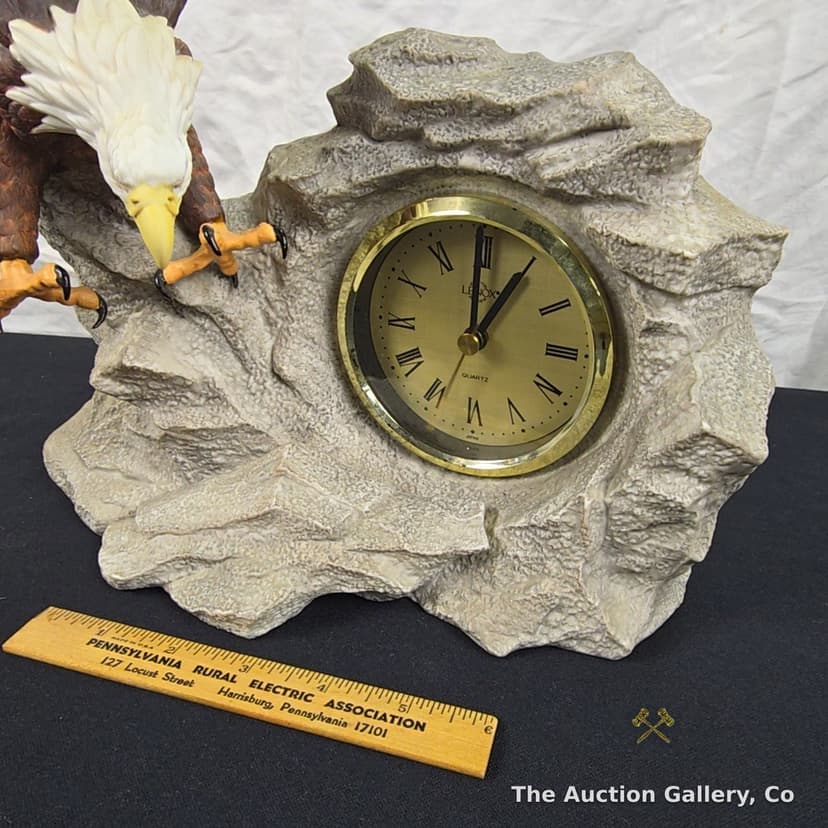 Lenox "The Eagle Clock" Fine Porcelain Figurine, 1994 โ photo 3