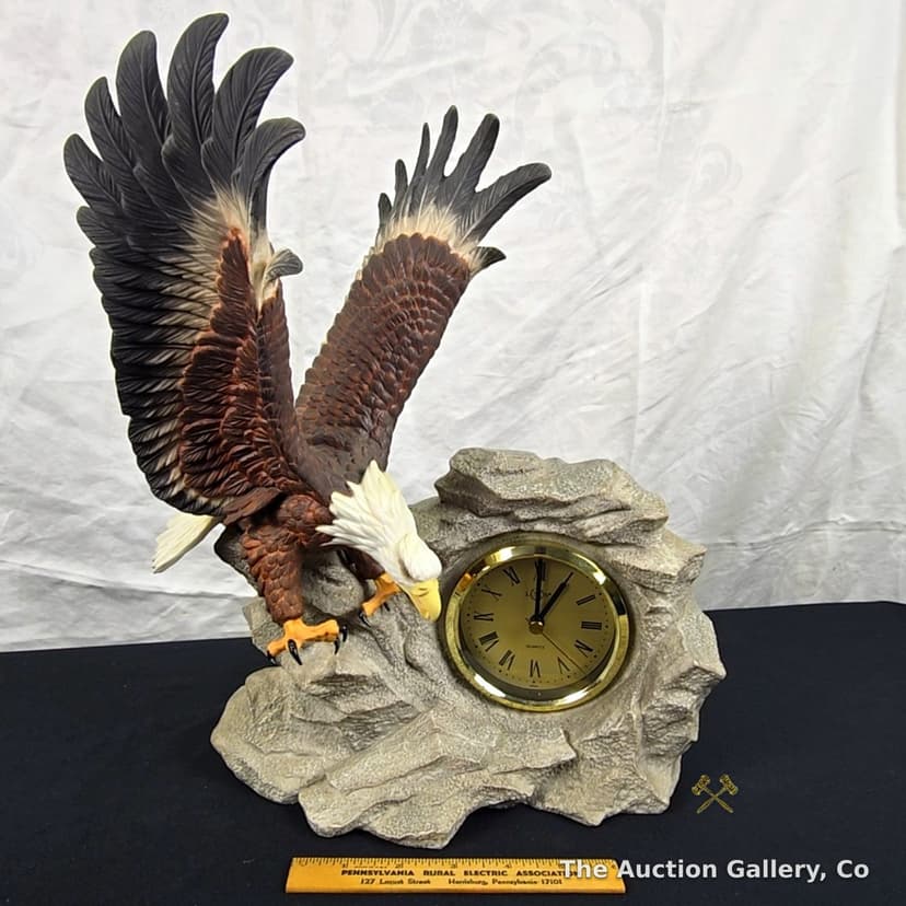 Lenox "The Eagle Clock" Fine Porcelain Figurine, 1994