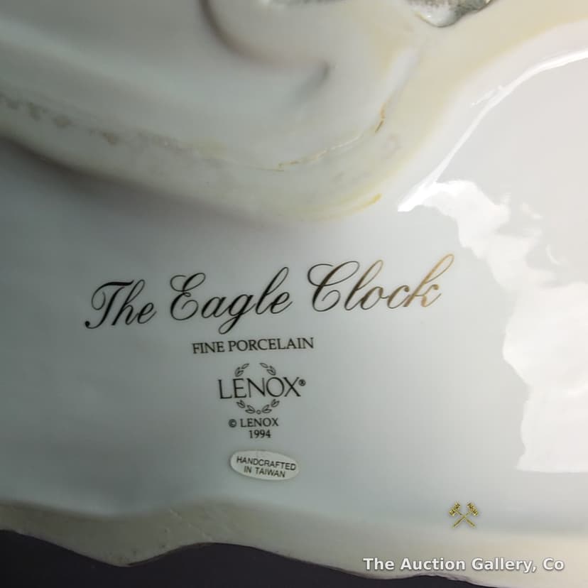 Lenox "The Eagle Clock" Fine Porcelain Figurine, 1994 โ photo 7