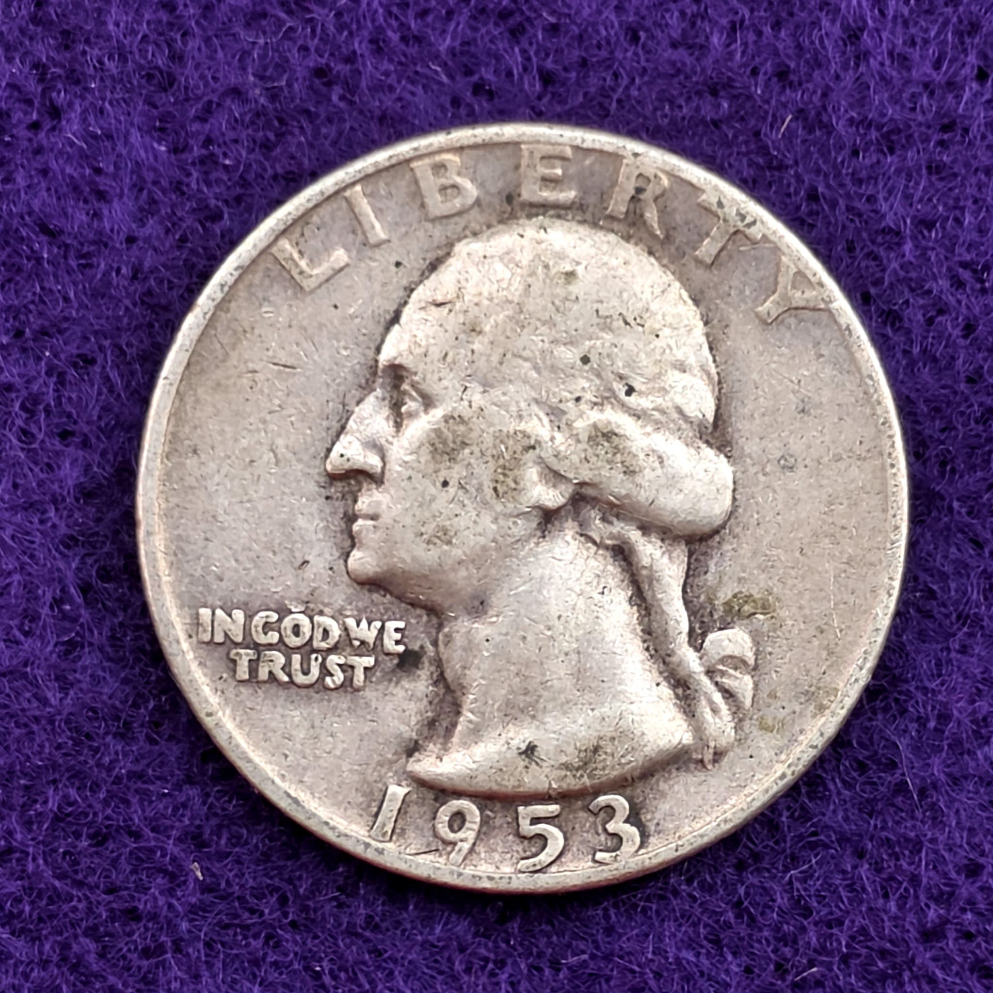 1953-D Washington Quarter, 90% Silver