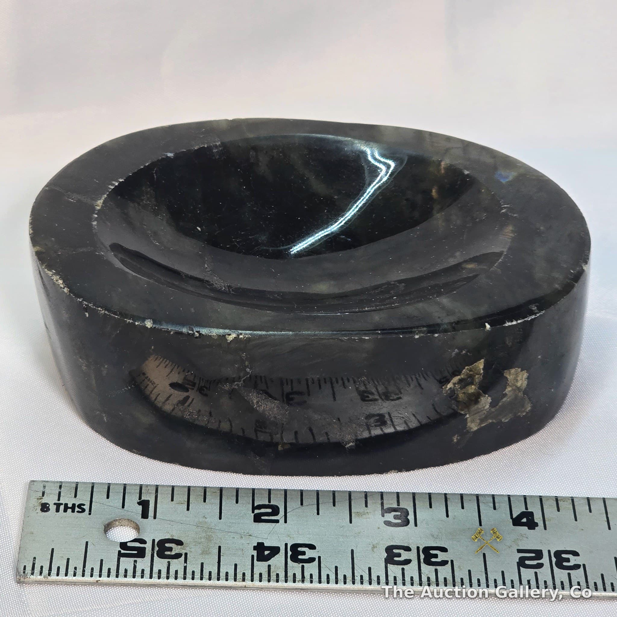 Labradorite Stone Carved Bowl, Polished