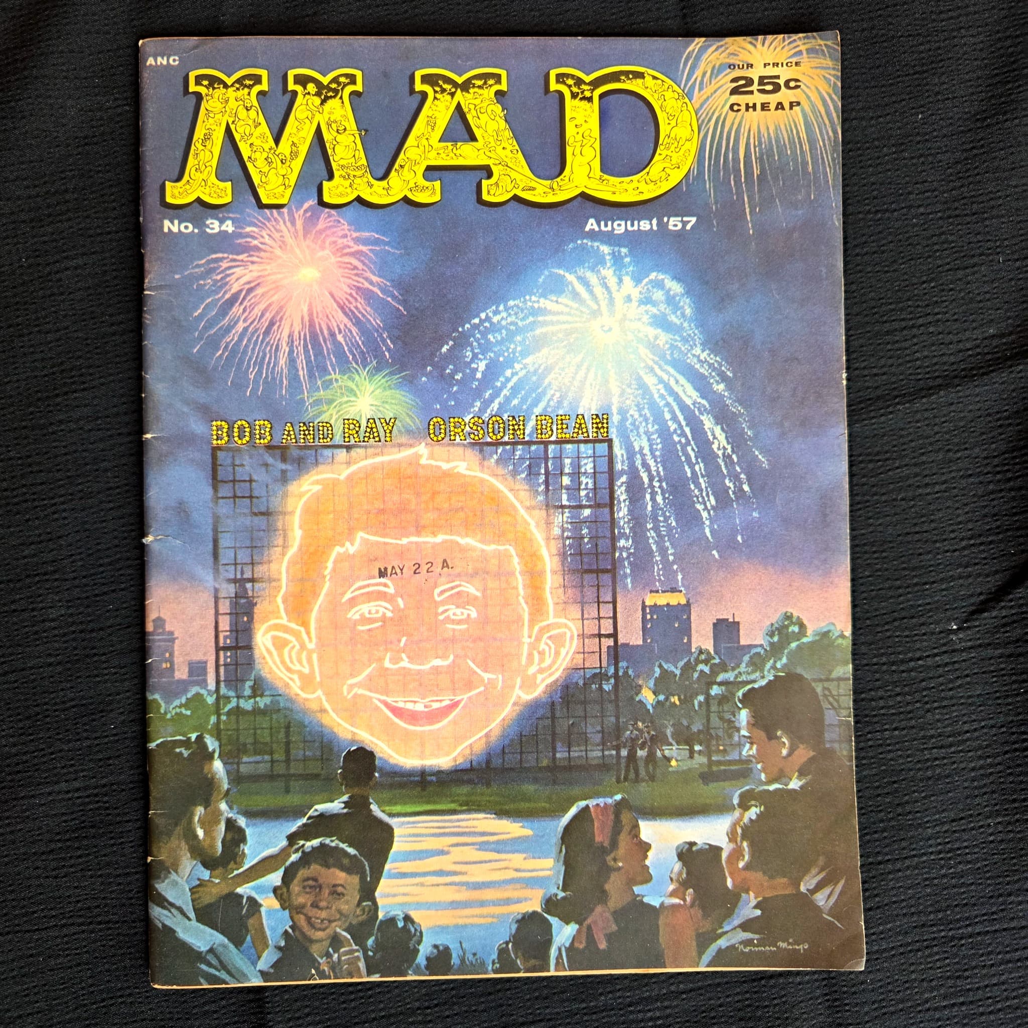 MAD Magazine No. 34, August 1957, Norman Mingo Cover