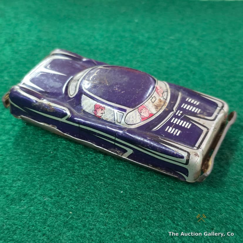 Vintage Made in Japan Tin Litho Toy Cars, Pair β photo 5