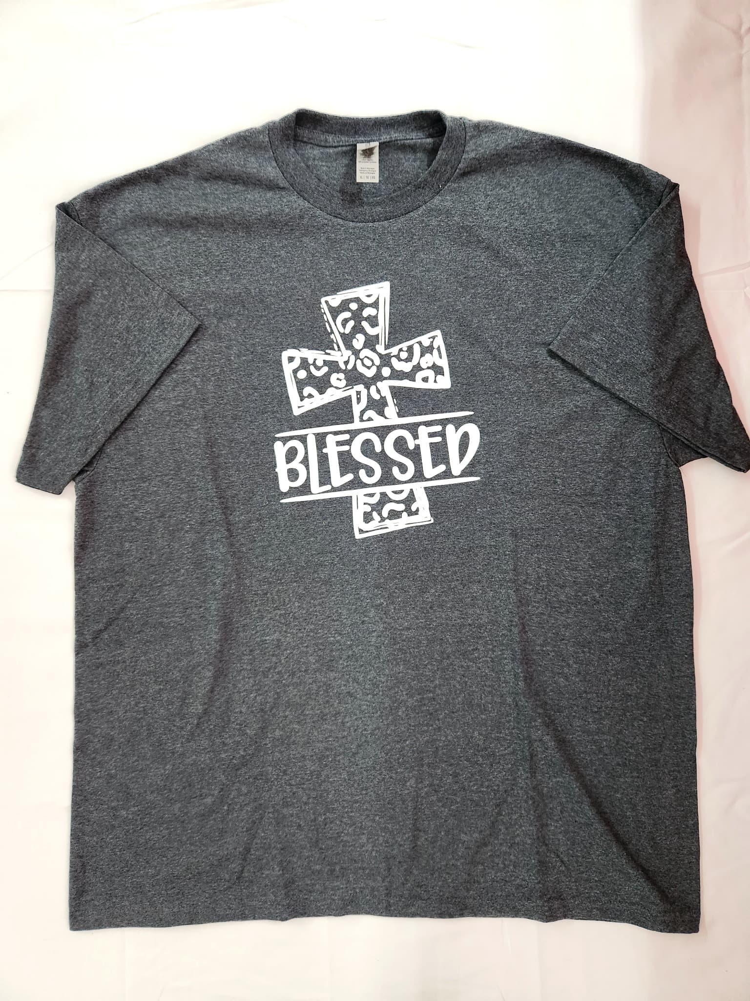 Blessed Cross Graphic T-Shirt, Size XL