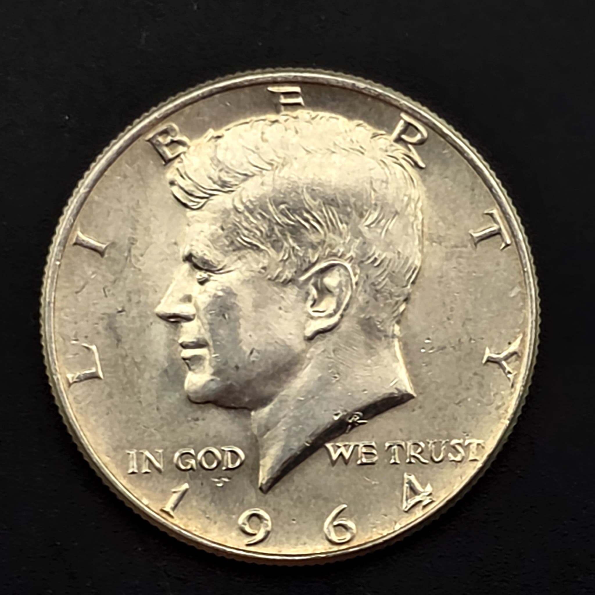 1964 Kennedy Half Dollar, 90% Silver
