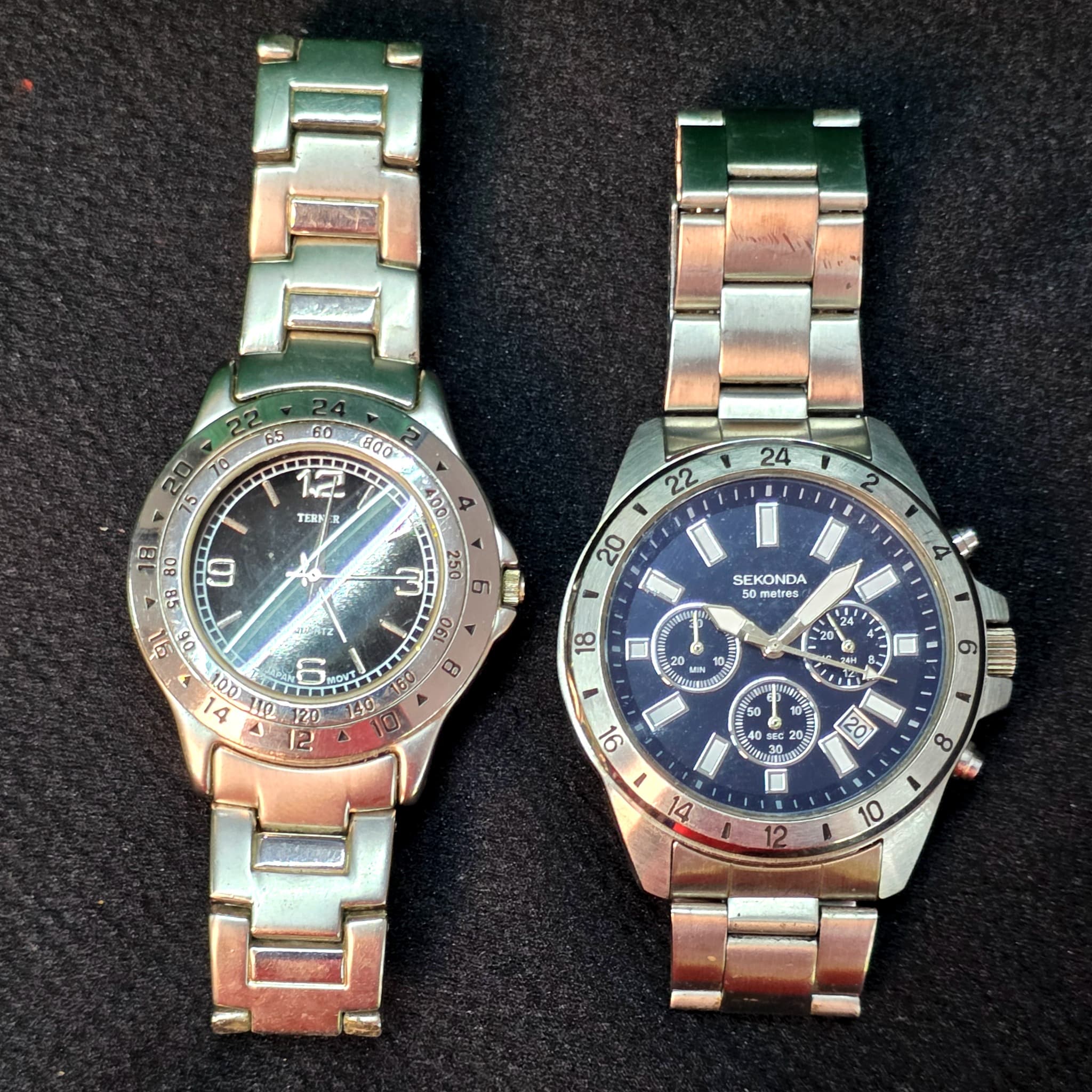Men's Fashion Watches, Lot of 2 โ Sekonda & Silver-Tone