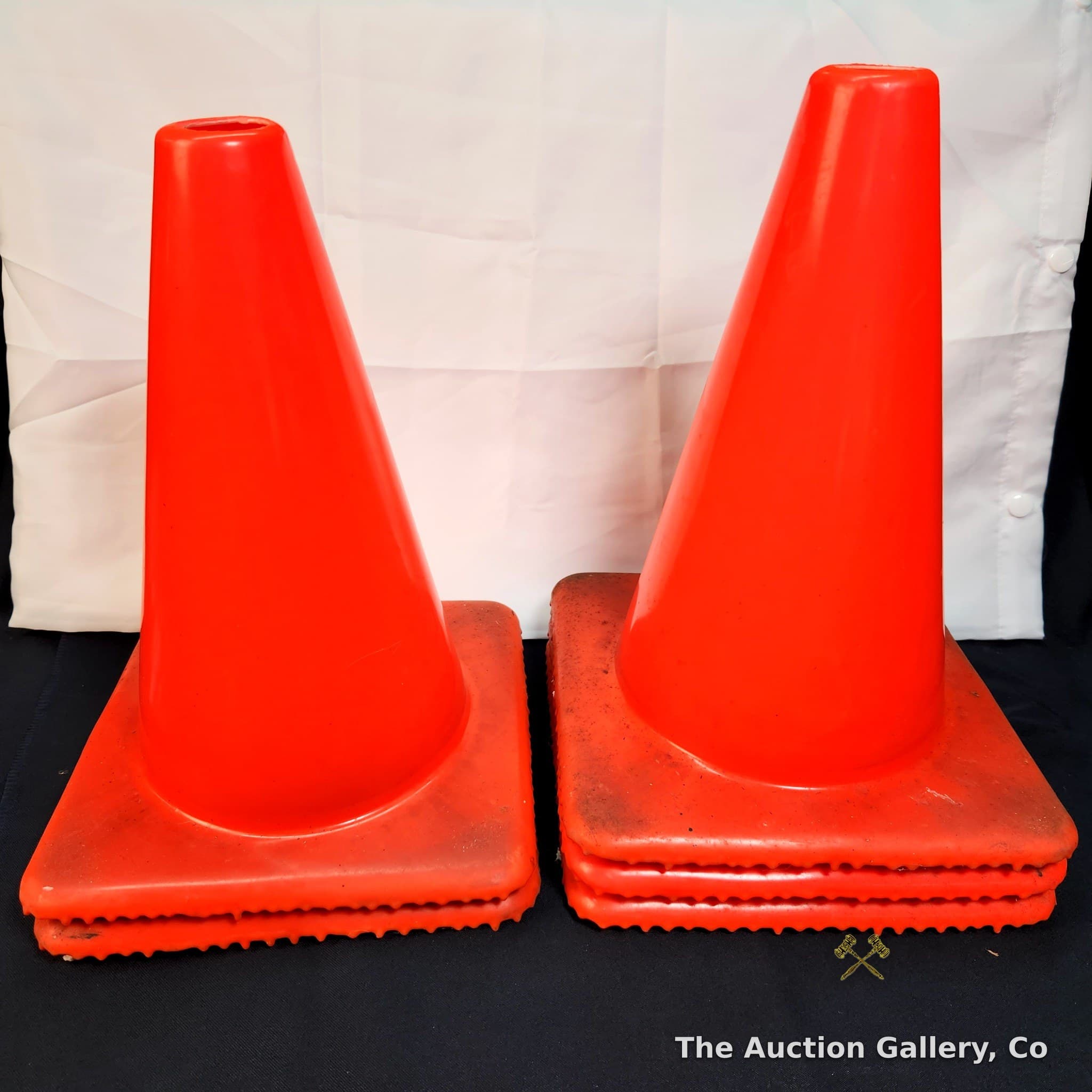 Orange Safety Traffic Cones, Set of 5