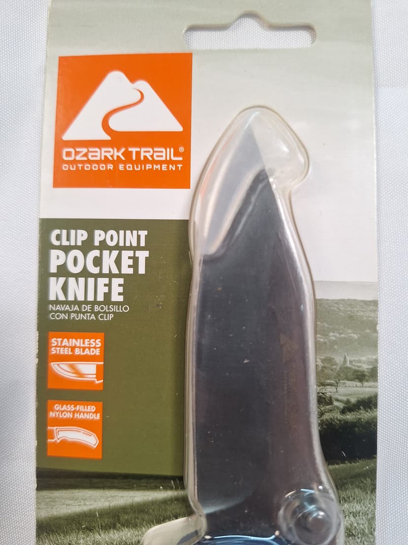 Ozark Trail Clip Point Folding Pocket Knife, New in Package β photo 4