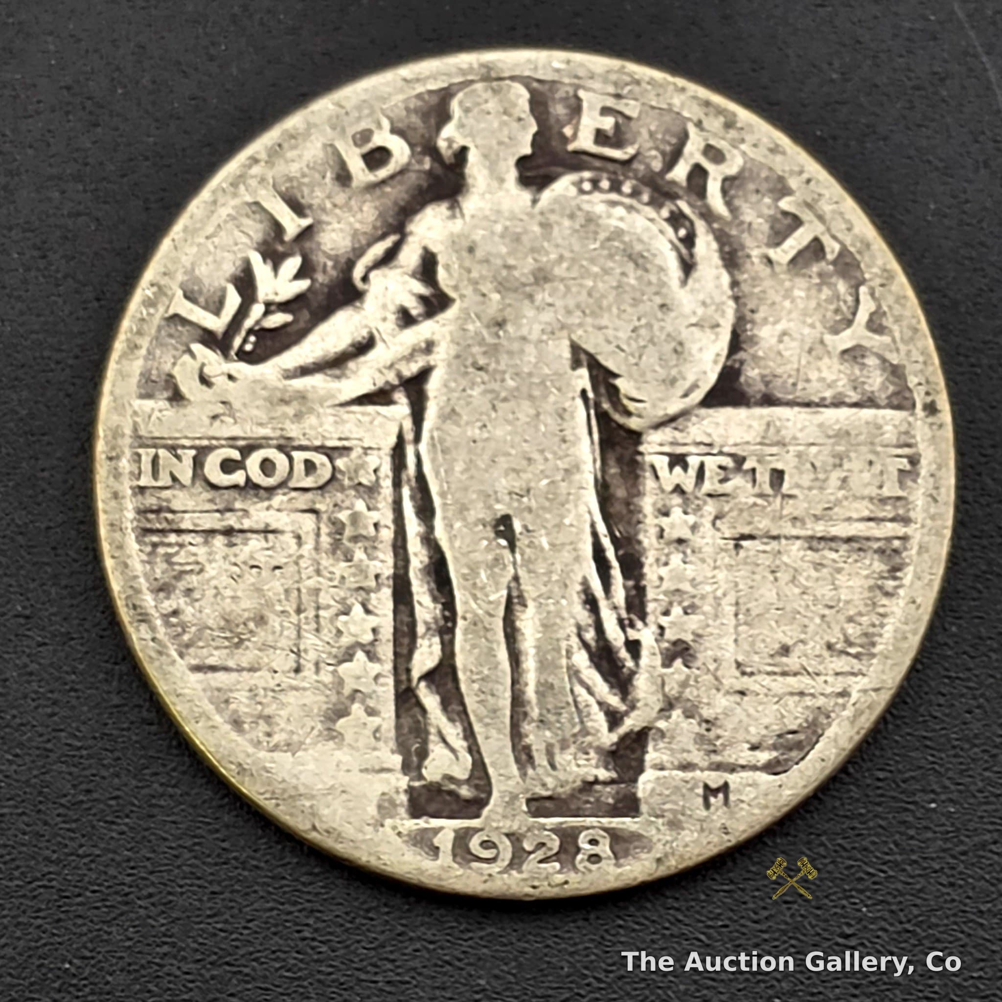 1928 Standing Liberty Silver Quarter, 90% Silver